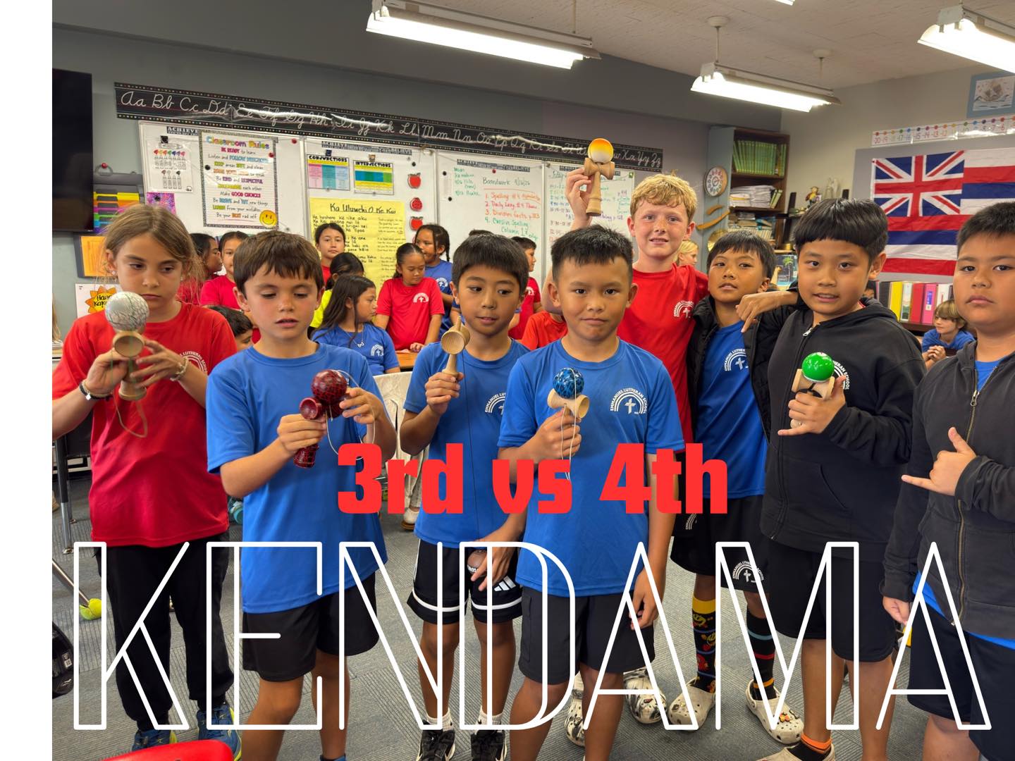 3rd vs 4th KENDAMA showdown! 🔥
Our students brought the focus, skill, and a little friendly competition as 3rd and 4th grade faced off in an epic Kendama battle! From big catches to determined faces, this was such a fun way to build coordination, patience, and school spirit.
Way to go, students! 💙❤️
#ELSMaui #EmmanuelLutheranSchool #Kendama #StudentFun #SchoolSpirit #ElementaryFun #LearningThroughPlay #MauiSchools #ELSOhana