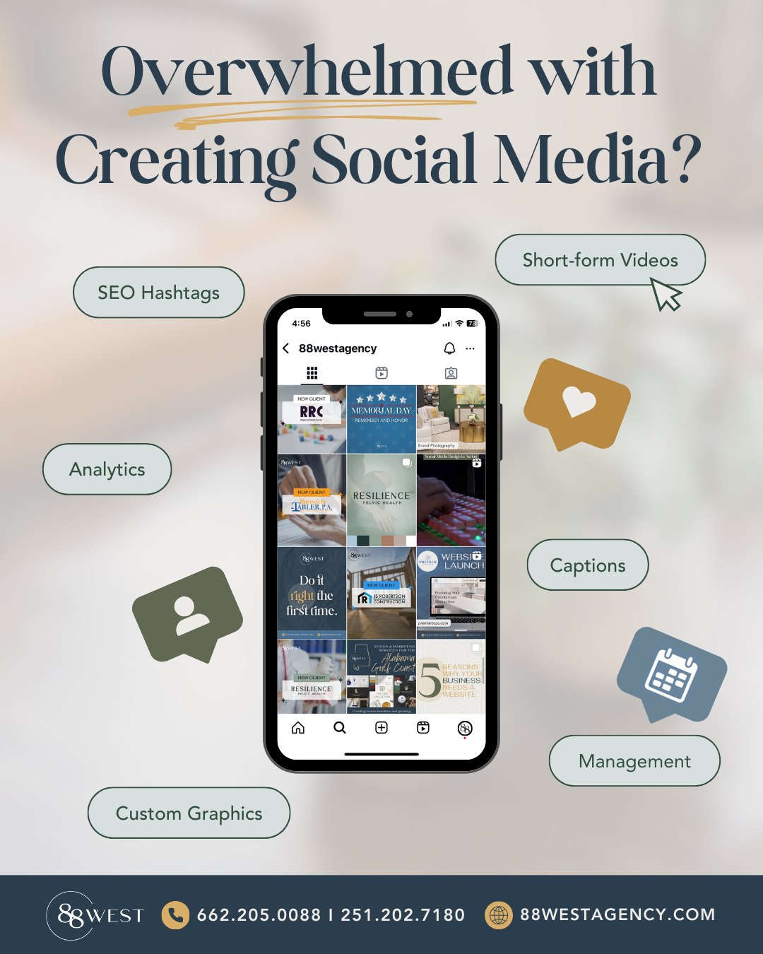 Showing up online is one thing—showing up with purpose is everything.
At 88 West, we create social media strategies and content that connect, engage, and actually move the needle for your business.
📩 Ready to level up your social presence? Let’s make it happen.
-
📞 662.205.0088 | 251.202.7180
💻 88westagency.com
-
#88West #88WestAgency #NorthMS #ALGulfCoast #MSGulfCoast #TupeloMS #GulfShoresAL #HuntsvilleAL #MarketingAgency #DigitalMarketing #SocialMediaMarketing #CustomSocialMediaContent