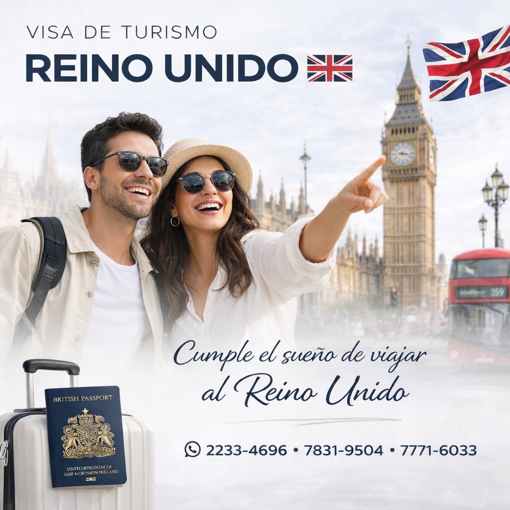 🇬🇧✨ ¿Quieres viajar al Reino Unido como turista?
En Legal Visa te ayudamos con tu trámite de visa de turismo para Reino Unido, asesorándote paso a paso, revisando tus documentos y completando tu aplicación correctamente para que viajes con confianza y seguridad.
📌 Recuerda: la decisión final la toma la Embajada, pero una buena asesoría puede hacer la diferencia.
📞 Contáctanos hoy al 2233-4696, 7831-9504 o 7771-6033 y comienza tu proceso.
¡Londres te espera! 🇬🇧✈️