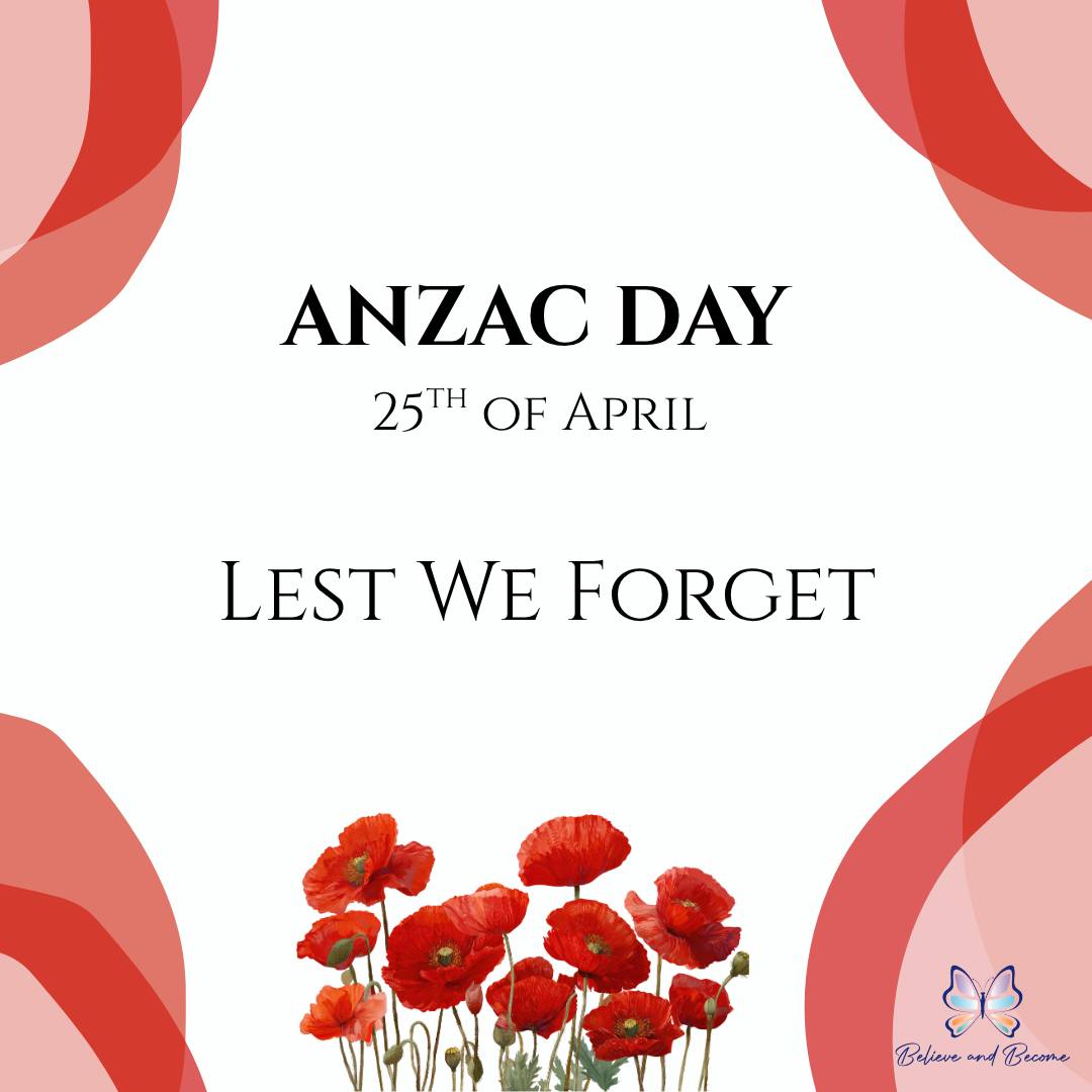 Today, the 25th of April, we celebrate ANZAC Day.
Today, we pause to remember and honour the brave individuals who served our nation. Their courage, sacrifice, and dedication have shaped the freedoms we hold today. Lest we forget.
Find out more about ANZAC Day here:
https://anzacportal.dva.gov.au/commemoration/days/anzac-day