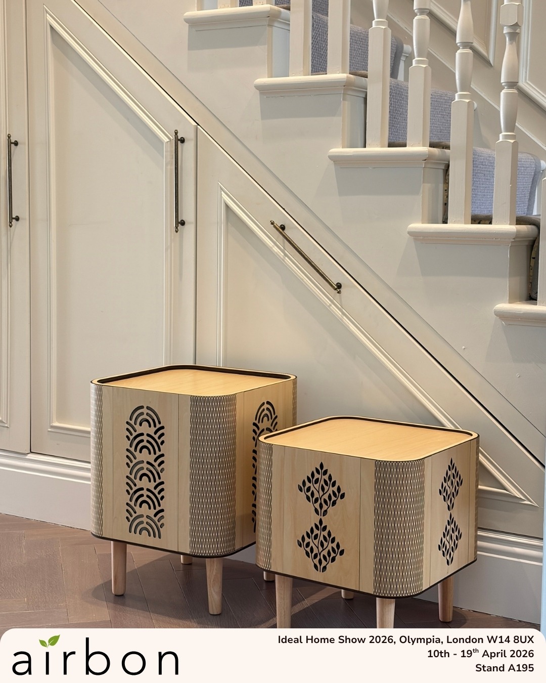 So, let us introduce them properly. 👇
The Aura sits beside your sofa or armchair just like a side table would, the difference is it's quietly cleaning the air around you at the same time. It just fits. That was always the goal.
The Aura+ is the taller of the two, brilliant as a bedside table or a larger side table depending on the room. We designed it with bedrooms especially in mind, because that's where most of us spend hours without even thinking about the air we're breathing.
Both are finished in wood veneer and are available in three colours: Linden/Lime, Oak and Walnut. They're made to feel like they belong in your home because that's exactly where they should be. ✨
In frame: Aura & Aura+ in Linden/Lime
Pre-order now for delivery in June 2026and save 25% for limited time only: www.airbon.co.uk
#Airbon #AuraSeries #Aura #AuraPlus #AirPurifier #BreatheAirbon #IHS2026