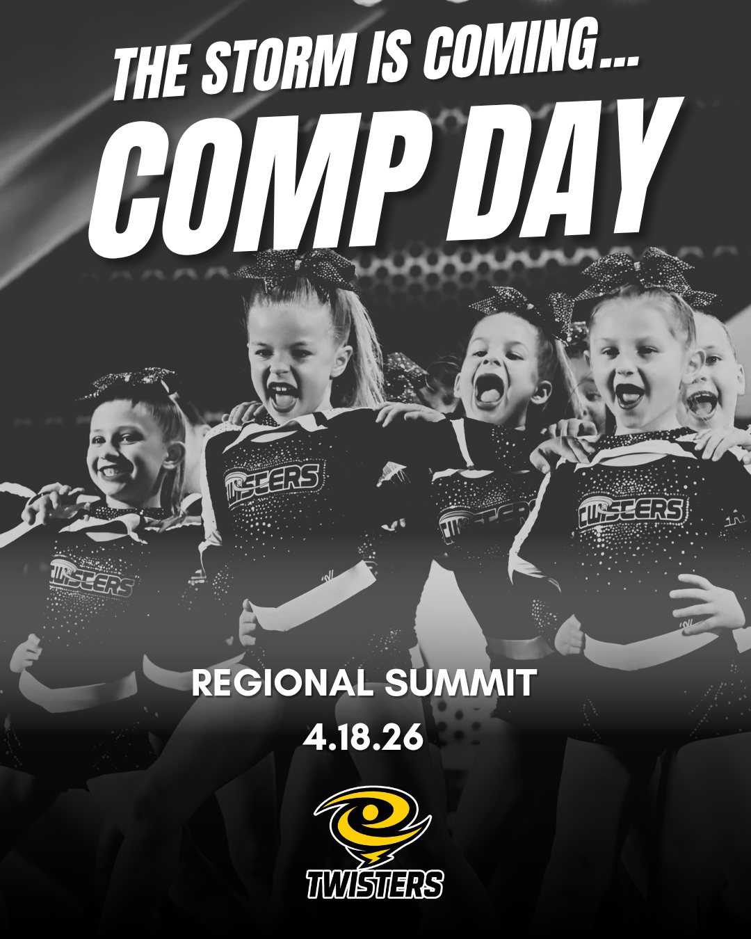 We can’t wait to watch our prep and novice teams take the floor one last time—you’ve got this!!! 🔥 #thestormiscoming #twisters #twisterallstars #thestormiscoming⚡️