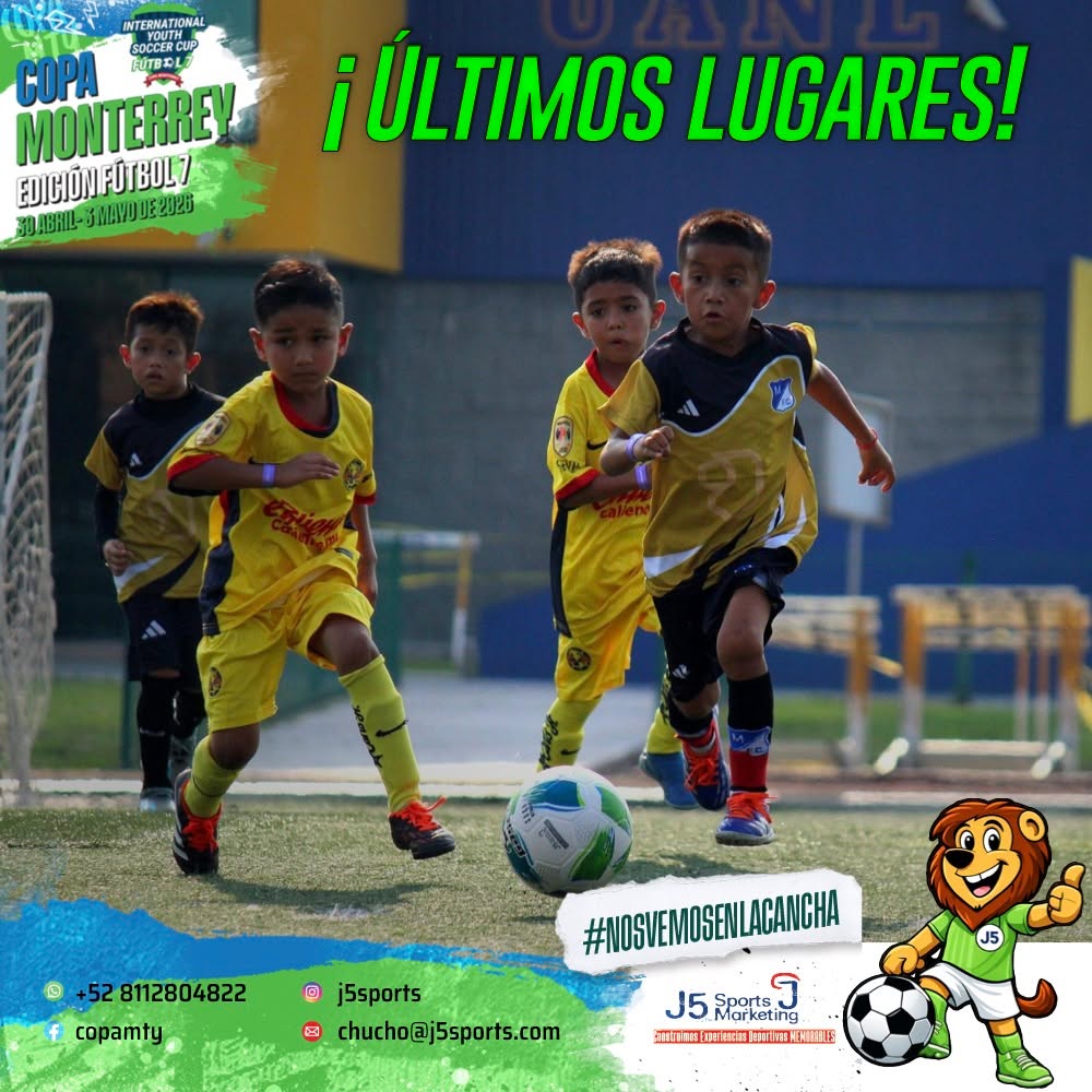 💥 Últimos días para separar tu lugar en la edición Fútbol 7 de #CopaMonterrey!
Inscríbete 👉 https://cutt.ly/CopaMtyF7
#NosVemosEnLaCancha