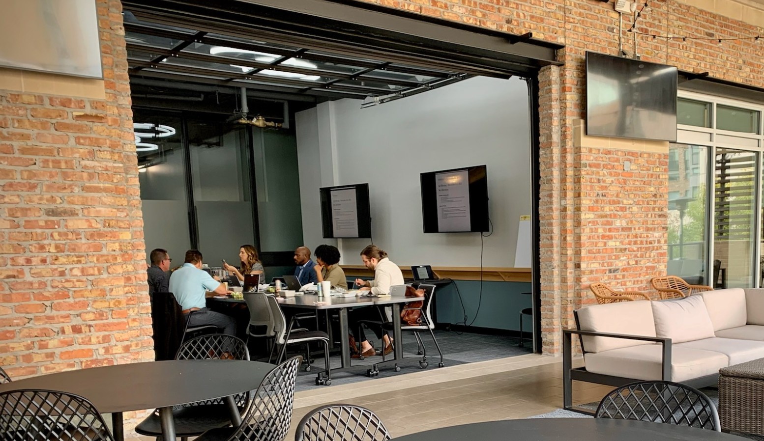 Workspace views that do more 🤝✨
Members getting things done inside Rally Room A, with a sneak peek of our patio just steps away.
At FUSE Workspace, productivity meets atmosphere.
#FUSEWorkspace #CoworkingLife #WorkspaceGoals #MeetingsThatMatter #WorkAndChill