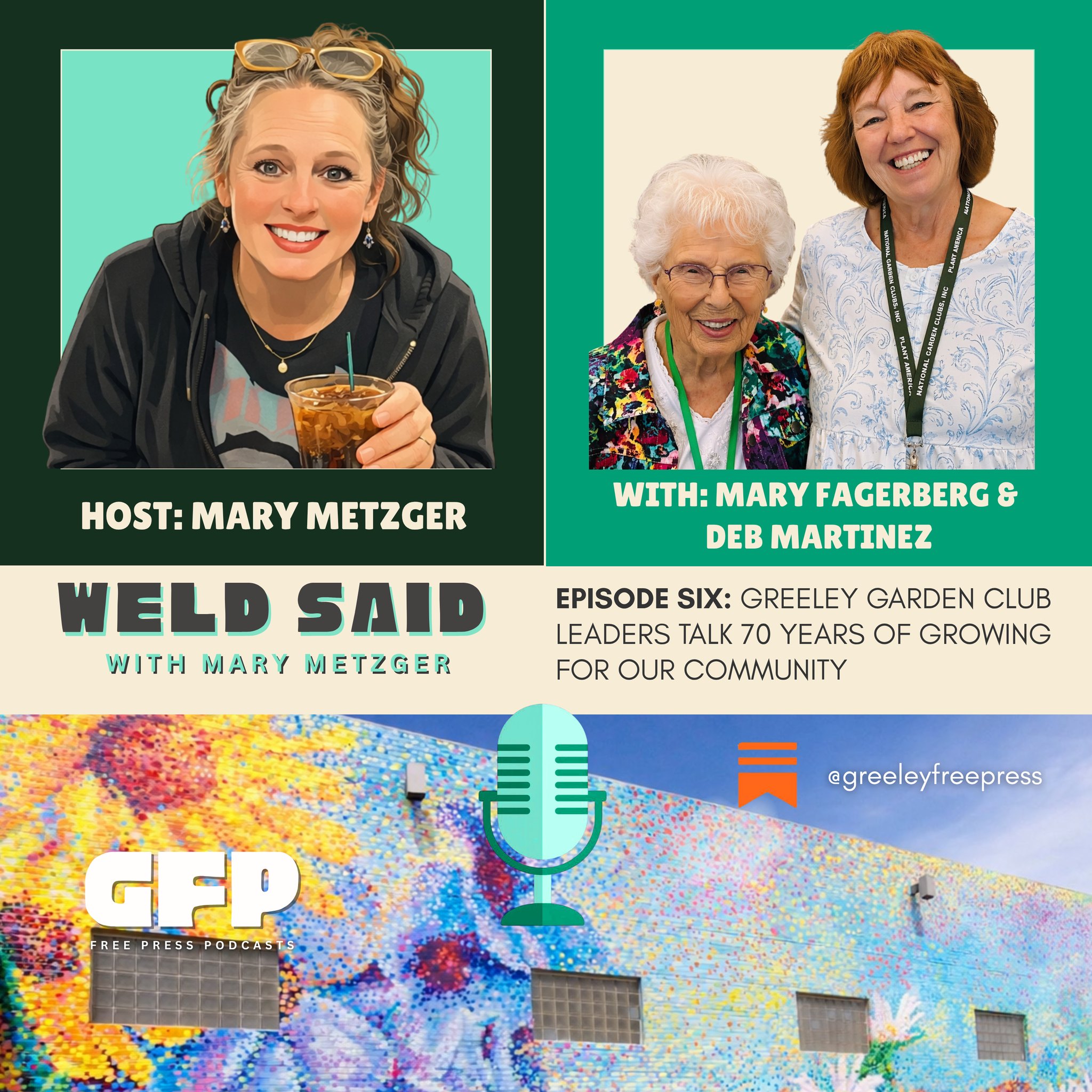 🌿 We’re excited to share the Greeley Morning Garden Club was recently featured on Weld Said with Mary Metzger!
Mary Fagerberg and Deb Martinez did such a wonderful job sharing the story of our club, the gardens we care for, and what this work has meant to our community over the years. We think they represented us beautifully 💚
🎧 Listen Now!
Listen on Substack: https://greeleyfreepress.substack.com/p/weld-said-episode-6-greeley-garden
Listen on YouTube: https://www.youtube.com/watch?v=I0sZ9sgW1ro&t=4s
Listen on Apple Podcasts: https://podcasts.apple.com/us/podcast/weld-said-episode-6-greeley-garden-club-leaders-talk/id1885354386?i=1000762246281