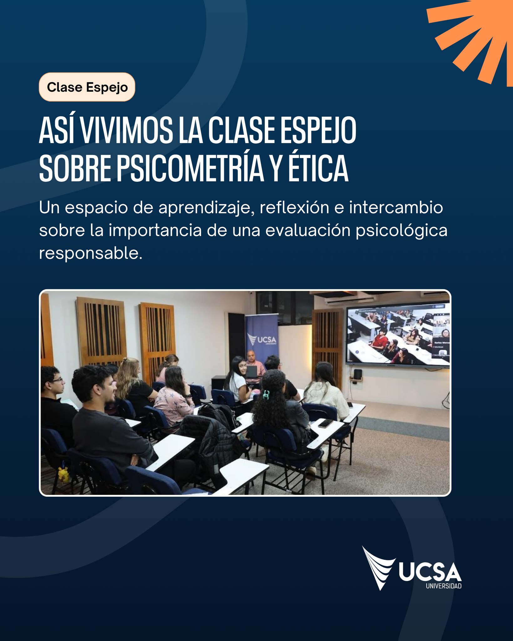 Así vivimos la clase espejo sobre Psicometría y Ética: un espacio de aprendizaje, reflexión e intercambio sobre la importancia de una evaluación psicológica responsable 🧠✨
Durante la jornada abordamos conceptos clave, su evolución y las distintas perspectivas de la psicometría actual, junto con el rol fundamental de la ética en la práctica profesional.
🌎 Una experiencia que permitió conectar la teoría con casos reales, compartir miradas y fortalecer la formación con enfoque ético.
#UCSA El futuro está en tus manos 🙌