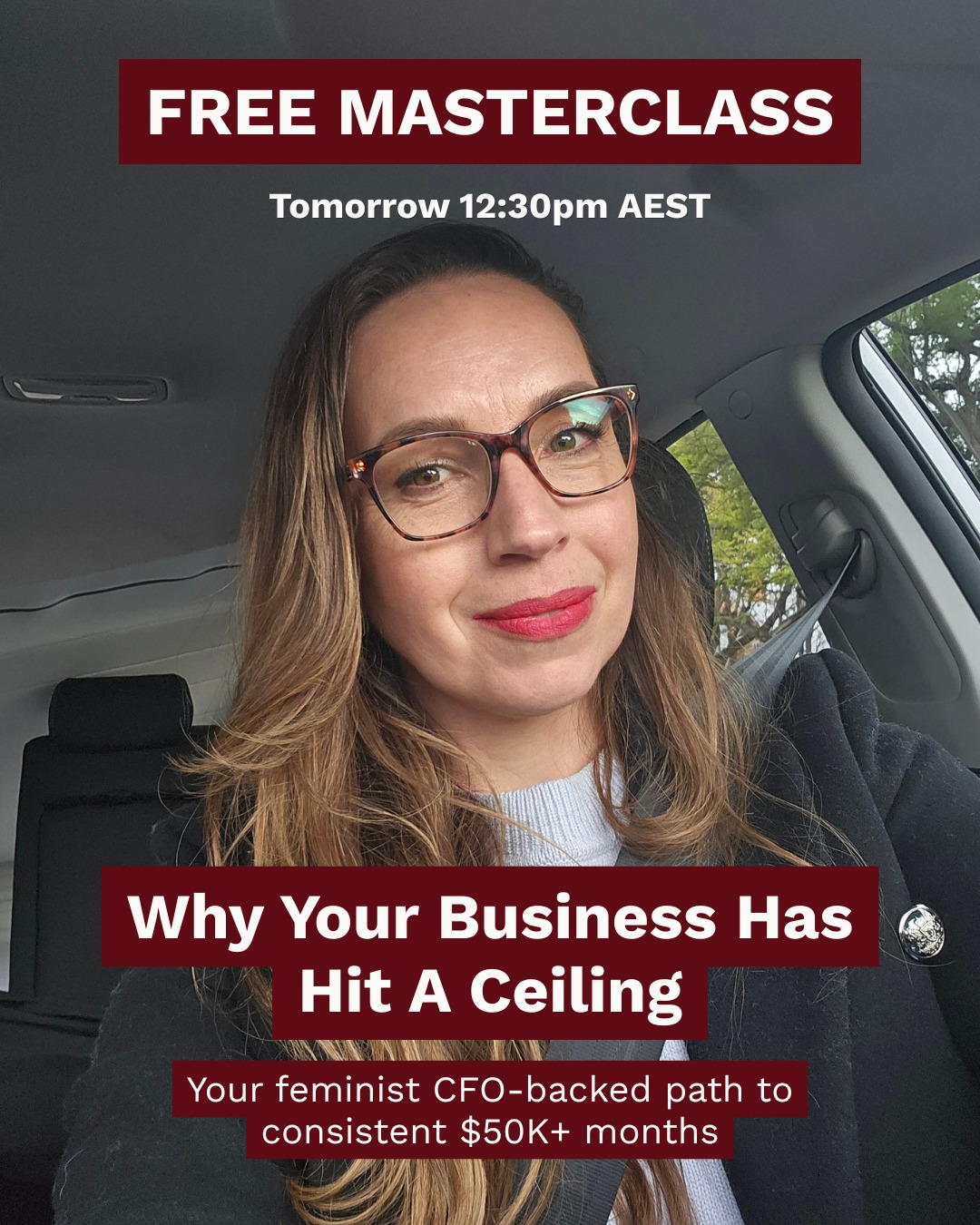 Tomorrow is the day you get your feminist CFO-backed path to consistent $50K+ months!
Without the $5K monthly retainer.
Tomorrow I'm running 'Why Your Business Has Hit A Ceiling', a FREE 1-hour session on the operating model, financial structures, and strategic thinking that builds a business past the ceiling it's bumping into.
Here's what I want you to know before you show up tomorrow:
This is not a manifestation session. I'm not going to tell you to back yourself harder or charge your worth and trust the universe.
This is CFO strategy. It's the same thinking I bring to large businesses, but translated for the business model, resources, ambitions and reality of women-led service businesses ready to scale.
Tomorrow you'll leave knowing:
- Why your expenses follow your revenue up and how to stop it
- How to protect your profit margins through a growth phase without stalling momentum
- What your cash flow needs to look like for $50K+ months to feel sustainable, not precarious
- Why your business has hit a ceiling and the exact structural shifts that break through it
This will be the clearest I've ever been about what separates businesses that scale cleanly from businesses that just get bigger and more exhausting.
One hour of your Friday. That's all. Not even, because you'll get the recording too.
Link in my BIO to grab your FREE spot