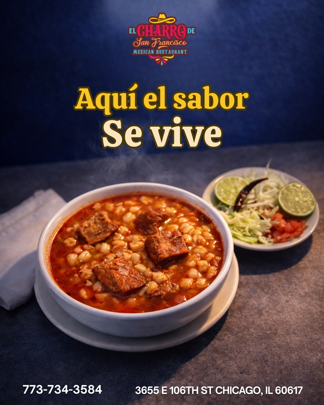 A hot bowl of pozole, freshly served and full of tradition, is exactly what you need to brighten your day and satisfy your craving. Every spoonful brings that homemade flavor that reminds you where real food is made. 🍲✨
Visit us or call us now!
📞 773-734-3584
📍 3655 E 106th St, Chicago, IL
⏰Daily: 9:00 am -10:30 pm
👉Follow us: https://linktr.ee/elcharro3655
#pozolerojo #pozolemexicano #elcharrodesanfrancisco #comidatradicionalmexicana #ChicagoEats
