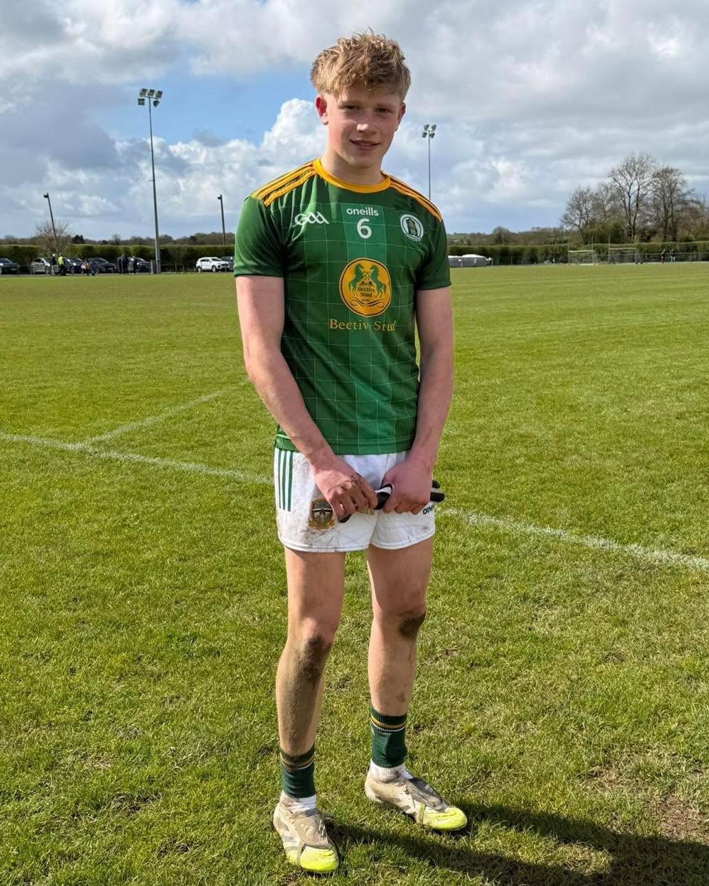 Comhghairdeas mór le Conor Beggy on captaining the @meathgaa_official U16 footballers to a superb win over Louth.
A very special achievement, onóir ollmhór don chlann ar fad, and a proud moment for club and community alike.
Ag treorú ar an bpáirc agus lasmuigh di. Maith thú, a chaptaein!