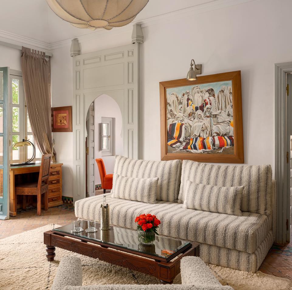 A space that feels like home, only quieter, softer, and infinitely more refined.
The Orient Suite unfolds in layers of light, textures, and carefully chosen details, where a spacious living area opens onto a terrace or garden, blurring the line between indoors and nature . Every element, from the warm tones to the handcrafted finishes, is designed to create a sense of calm that settles in gently.
You don’t just enter this space, you ease into it. Mornings stretch a little longer, afternoons feel lighter, and every moment invites you to slow down without even noticing.
More than a suite, it’s a rhythm.
#DarRhizlane #suiteexperience #marrakechliving #slowluxury #boutiquehotel
