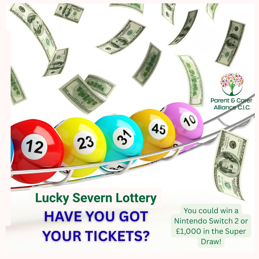 Fancy a Nintendo Switch 2 with games? Or £1,000 cash equivalent? You have to be in the draw to win it!
https://www.luckysevernlottery.co.uk/support/parent-and-carer-alliance-cic?leafletId=e62b084c-1bf6-4521-9b5d-fe7b342bf945&utm_campaign=nintendoswitch226-apr26&utm_source=marketing-hub&utm_medium=social&utm_content=Hyperlink
#fundraisinggoals #fundraising #Send #parentandcareralliance