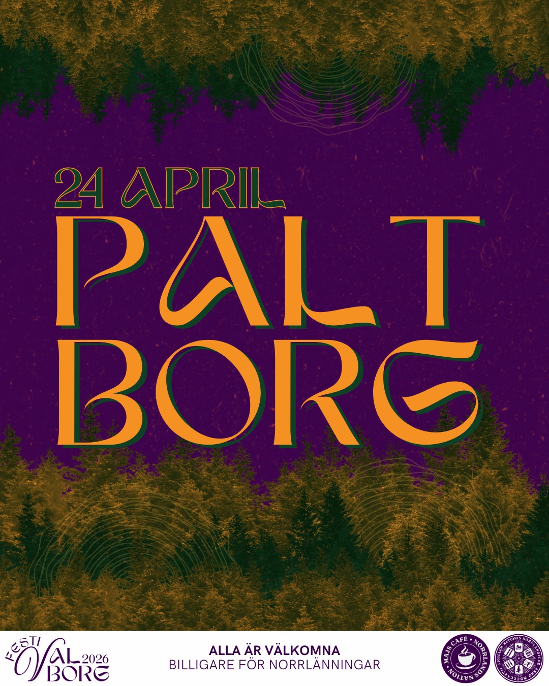 🌄 Starta valborgsveckan på rätt sätt - kom till PALTBORG! 🌄
Ladda batteriet inför Festivalborg med vår hemrullade palt, som serveras mellan 11:30 och 14:00 i Majs café.
Alla är välkomna. Smaklig måltid!
___
🌄 Start the valborg week the right way - PALTBORG! 🌄
Charge your batteries before Festivalborg with our homemade palt. Served between 11:30 and 14:00 at Majs café.
Everyone is welcome. Enjoy your meal!