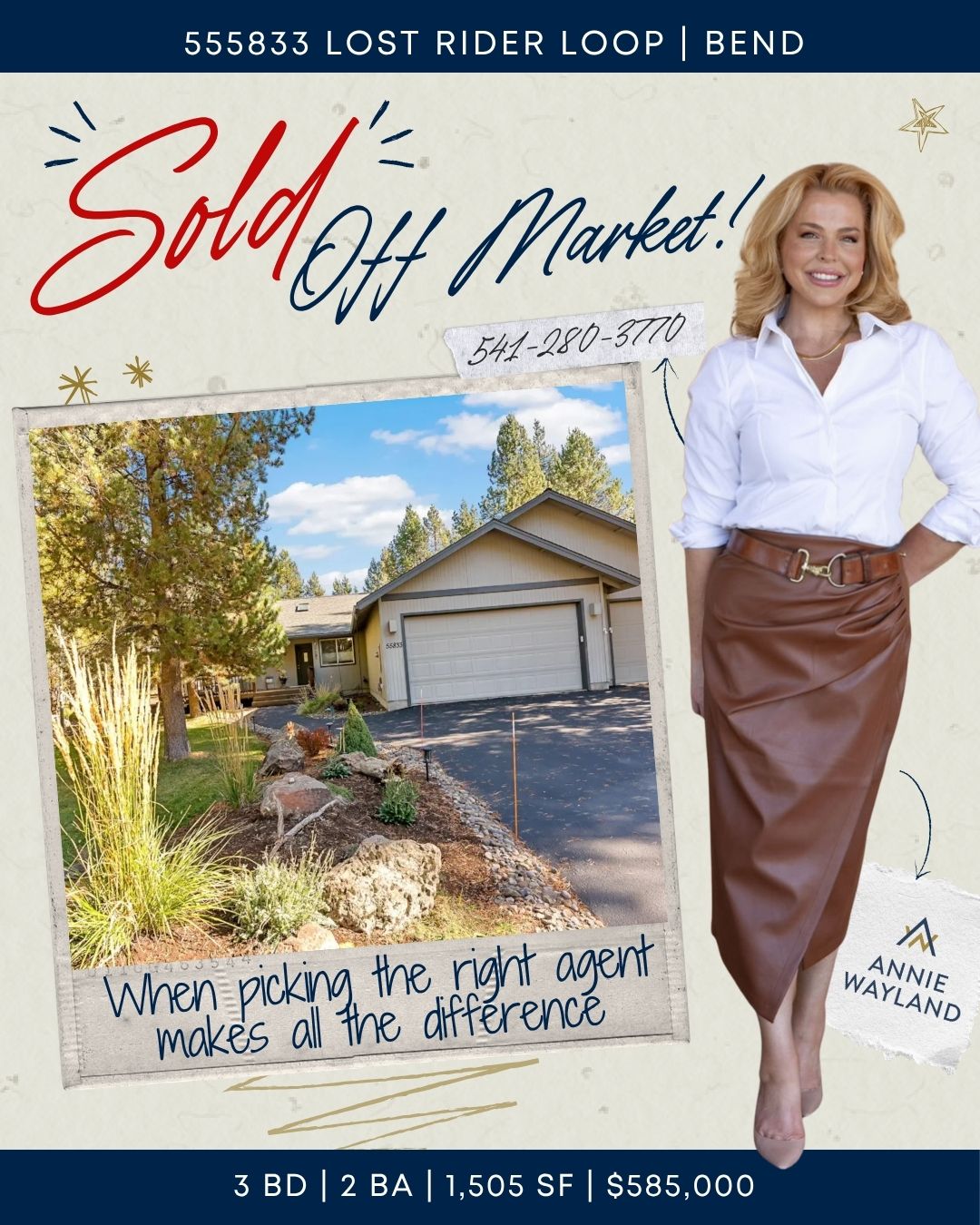 Just sold off market.
This home had been listed before with two previous agents, but sometimes the difference is not the home, it is the approach. In this market, having the right agent, strategy, and connections matters more than ever. I’m so happy for my clients as they move on to what’s next.
#AnnieWaylandHomes #BendOregonLife #SoldOffMarket #therightagentmatters