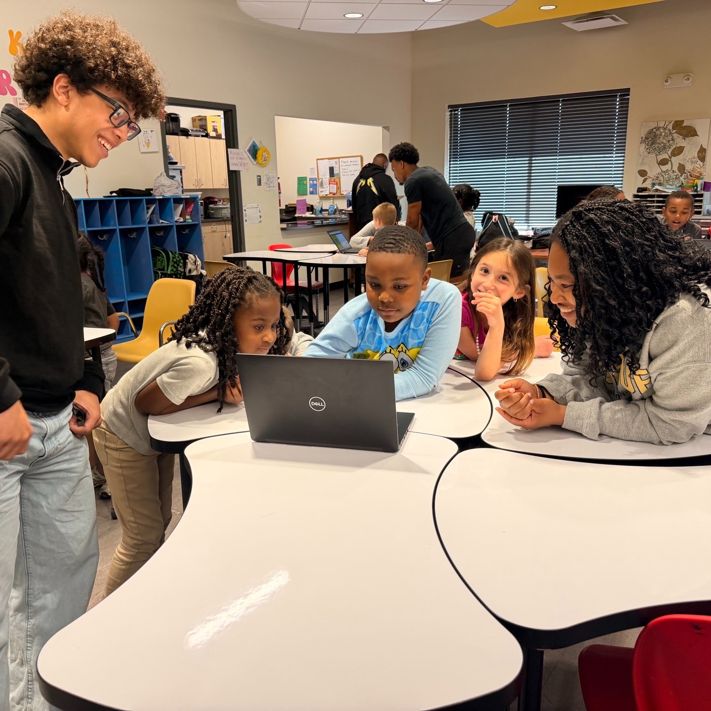 Huge shoutout to Purdue's Black Data Processing Associates for teaching the kids how to code with Code Monkey! #hannacommunity #PurdueUniversity #blackexcellence