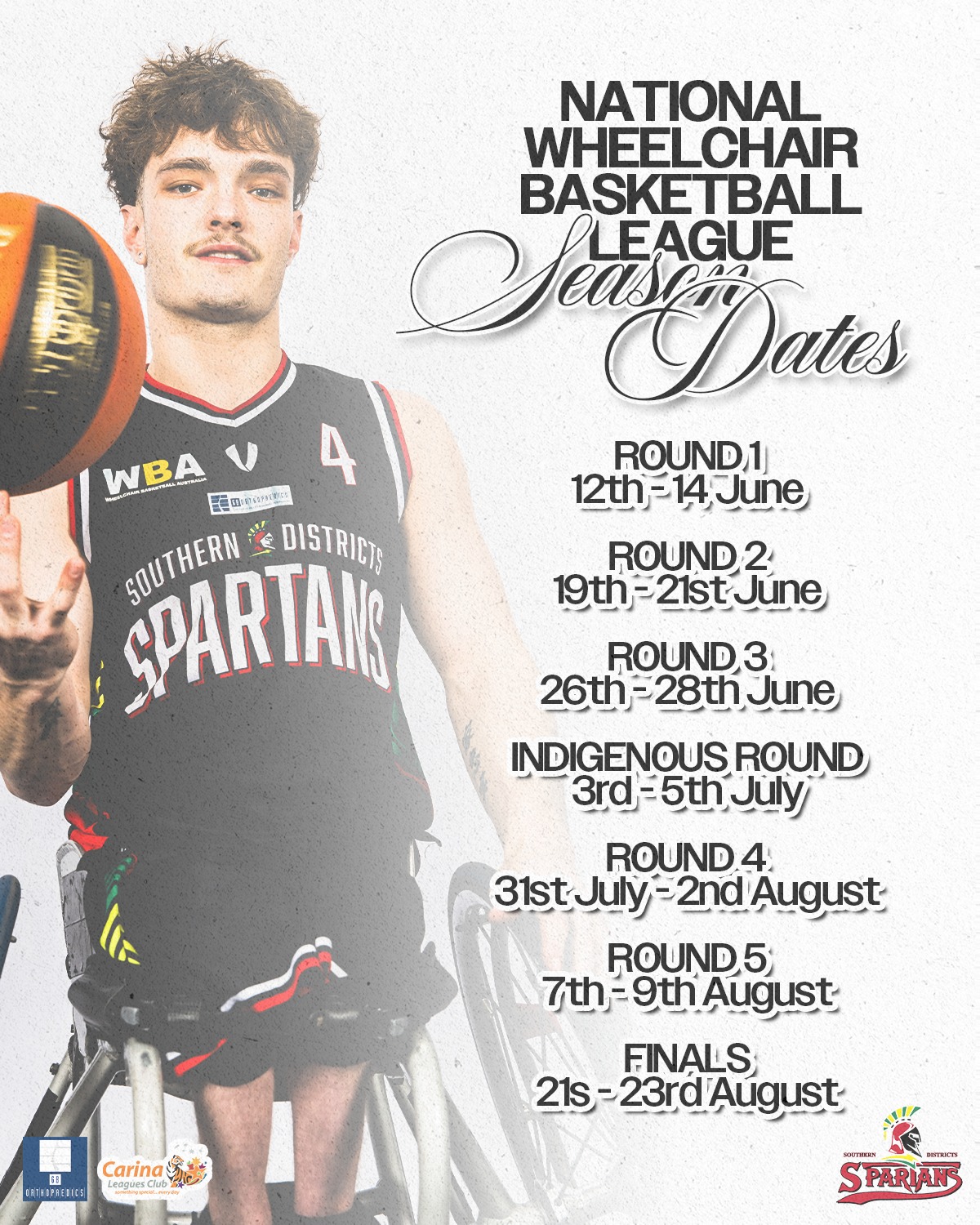 𝗡𝗔𝗧𝗜𝗢𝗡𝗔𝗟 𝗪𝗛𝗘𝗘𝗟𝗖𝗛𝗔𝗜𝗥 𝗕𝗔𝗦𝗞𝗘𝗧𝗕𝗔𝗟𝗟 𝗟𝗘𝗔𝗚𝗨𝗘 𝗦𝗘𝗔𝗦𝗢𝗡 𝗗𝗔𝗧𝗘𝗦
Mark em' down in your calendar Darkside Family - our season dates for NWBL are here!
We're in for another action packed season 💪🏻
Keep your eyes peeled for player signings coming soon 👀
#DarksideFamily