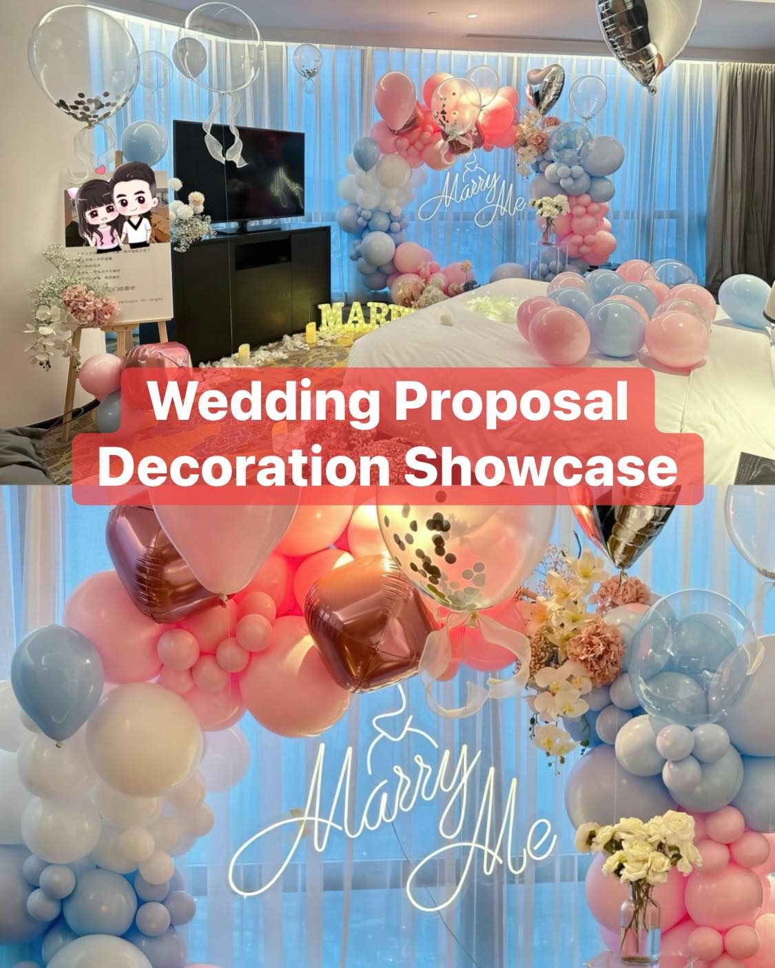 Wedding Proposal Decorations Design
π² For enquirers and booking:
92712311 (Customer Service)
#event-decoration #sgweddingproposal #sgrom #partysetup #sgballoons
#singapore #partytime #sgwedding
#sgballoons #balloonsbouque #sgbirthday
#partymastersingapore