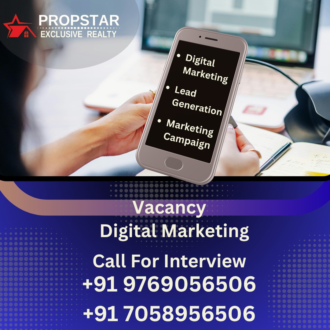 We’re looking for a Growth Architect, Digital Marketing, to bridge the gap between our high-value Villas and the customers who need them. You won’t just be managing ads; you’ll be owning the narrative of our brand across the digital ecosystem.
Call for Interview: +91 9769056506 | +91 7058956506