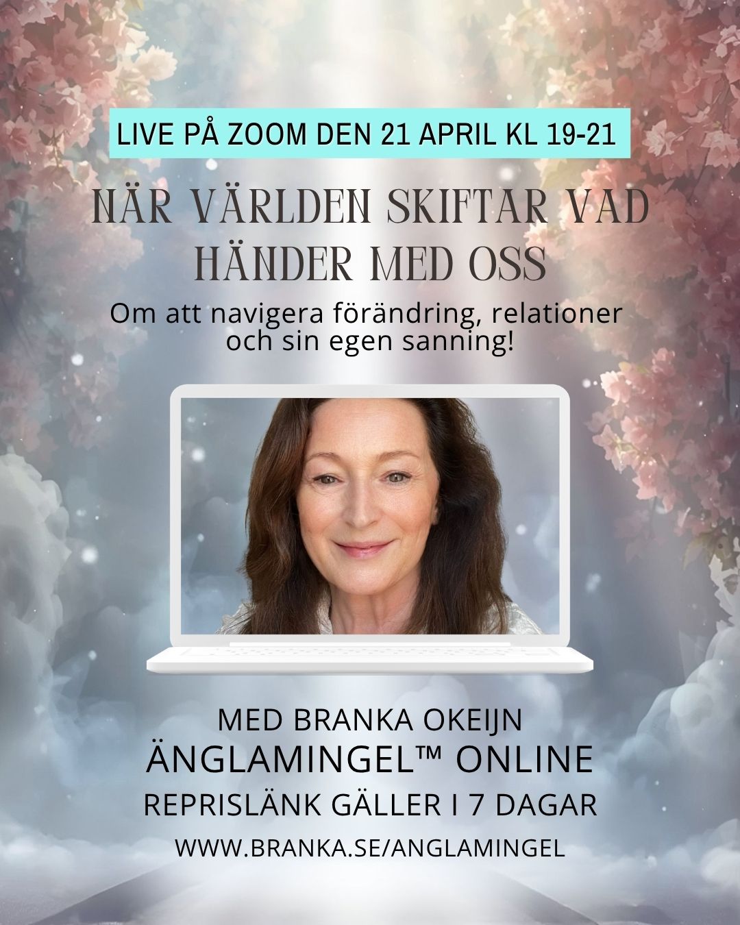 På tisdag är det dags för vårens spännande temakväll. Det rör på sig ute i världen liksom inom oss. Förändringar kommer med ljusets hastighet. vad är det som händer? Det som tidigare kändes stabilt ifrågasätts. Relationer förändras, gamla mönster håller inte längre, och många upplever en inre rörelse som är svår att sätta ord på.
Vi håller på att förändras på djupet. Gamla mönster som tidigare fungerade håller inte längre och det som en gång kändes självklart behöver ifrågasättas. Relationer förändras eller sätts på prov, inte nödvändigtvis för att de är fel, utan för att något mer sant vill fram. Samtidigt blir det svårare att kompromissa med sig själv. Det som tidigare gick att anpassa sig till skaver och det som en gång kändes tryggt upplevs inte längre på samma sätt. Så mycket rör sig just nu!
Under kvällen utforskar vi vad som faktiskt pågår under ytan. Inte bara kollektivt utan framför allt i våra egna liv. Vi tittar på:
⭐ Hur den yttre förändringen speglar en inre utvecklingsprocess.
⭐ Varför gamla sätt att vara, relatera och fatta beslut inte längre fungerar.
⭐ Vad det innebär att vara i en övergångsfas och hur du tar dig vidare.
⭐ Hur relationer påverkas när vi börjar bli mer ärliga mot oss själva.
Vi väver också in de aktuella energierna och de astrologiska rörelserna som förstärker det många redan känner, en ny tid är här som inte längre tillåter att vi håller oss tillbaka från det som är rätt och sant för oss.
Det här är inte en föreläsning som nödvändigtvis ger dig färdigpaketerade svar. Det är en möjlighet att stanna upp, se klarare och förstå din egen unika process i ett större sammanhang. För i en tid där det mesta förändras, blir det viktigaste inte att ha kontroll, utan att stå stadigt i din egen kraft och att välja din egen riktning.
Varmt välkommen att vara med! Ladda med dina funderingar och frågor. Vi avslutar som alltid med en frågestund.
Varmt välkommen
Branka
LIVE!
📅Tisdagen den 21 april
🕖Kl 19.00 - ca 21.00
💻 Online via Zoom
🔗 Reprislänk gäller i 7 dagar och skickas ut dagen därpå
Deltagaravgift: 300kr
www.branka.se/anglamingel
Länk i profil @brankaokeijn