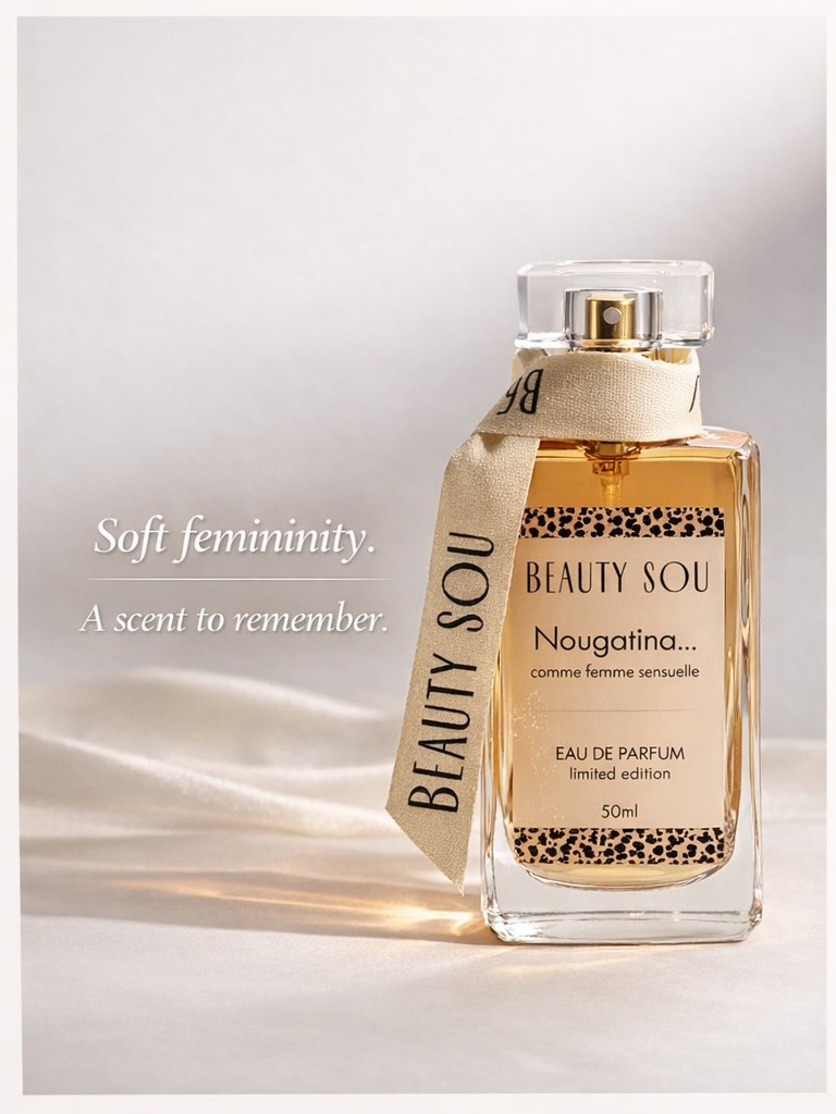 She doesn’t need to try.
It’s in her scent.
In the way she moves.
In the softness you can’t ignore.
Nougatina by Beauty Sou ✨
#perfumeaddict#luxuryfragrance#feminineenergy#softluxury
#elegantvibes#signature scent#fragranceoftheday #beautysou
#sensualvibes#luxurybeauty#classywomen#perfumegram
#minimalbeauty#scentoftheday#chicstyle#timelesselegance