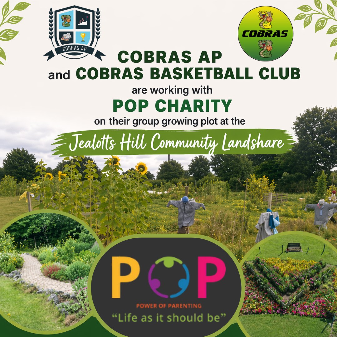 A new community project for Cobras basketball club, working with POP charity on their plot at Jealotts Hill Community Landshare 🍓🥒🥕🍒🏀
#Cobras in the Community #Teamwork #Community Ballers #Making a difference