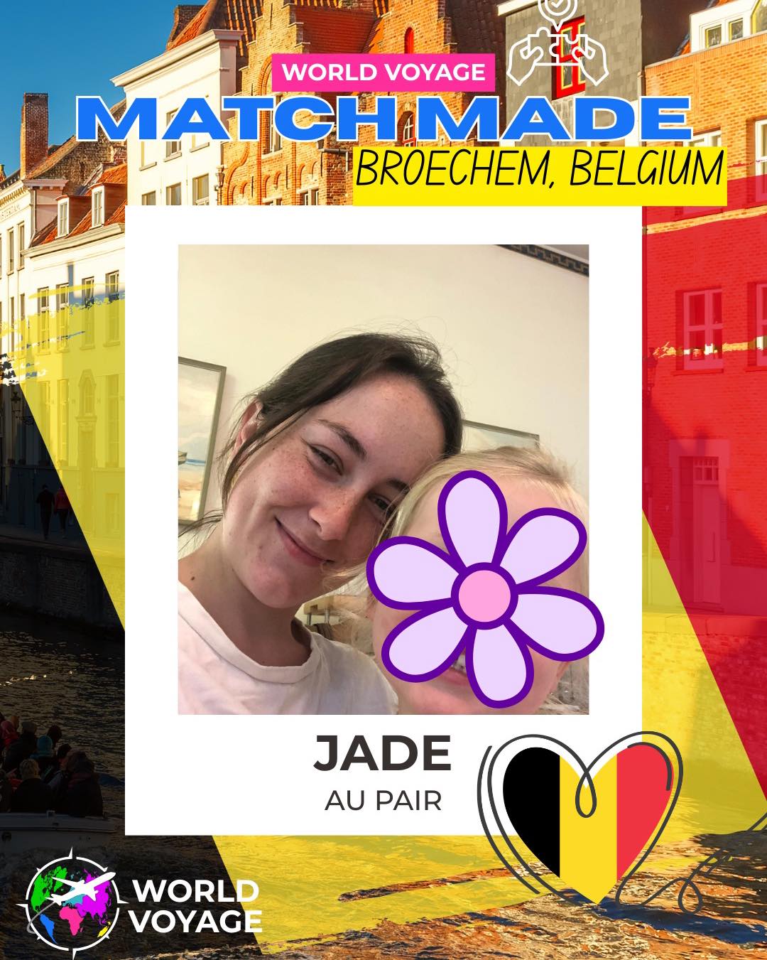 AU PAIR MATCH✈️💕
Congratulations to Jade on her au pair placement in Broechem, Belgium 🇧🇪✈️
Broechem is located in the Antwerp province, just a short distance from the city of Antwerp, making it easy to enjoy both quiet village life and one of Belgium’s most vibrant cultural hubs. 🤩
This match was made through our Head Office, bringing together the right family and the right person at the right time.
This will also be Jade's THIRD adventure with World Voyage🥰 after completing a year in Sweden and two years in Norway! Jade, we wish you a season filled with growth, meaningful moments, and memories that will stay with you long after this journey. 💜
#aupairlife #aupairmatch #belgium #culturalexchange #worldvoyage #travelandwork