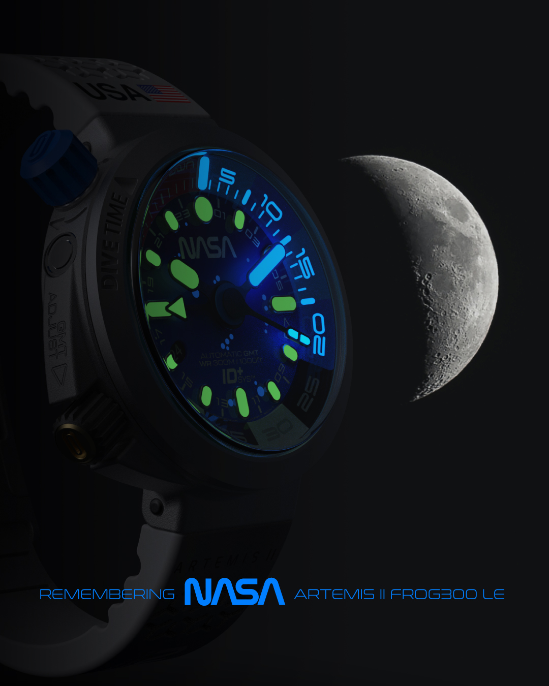 NASA has once again made history with the Artemis II mission.
A step further in exploration… and a statement of what we’re capable of achieving.
The FROG300 GMT NASA captures that spirit:
a metallic deep midnight-blue dial with the Orion constellation in subtle lume, and the iconic red NASA countdown on the inner bezel.
This isn’t just a watch. It’s a supercharged tool watch for those who don’t follow the path… they choose their own.
Only 3 pieces remain out of 254.
Three pieces. The rest is already history.
NASA ha vuelto a hacer historia con la misión Artemis II.
Un paso más allá en la exploración… y una declaración de lo que somos capaces de lograr.
El FROG300 GMT NASA captura ese espíritu:
esfera azul noche con la constelación de Orión en luminiscencia sutil, y la icónica cuenta atrás en rojo en el bisel interior.
No es solo un reloj. Es un poderoso reloj instrumento para quienes no siguen el camino… deciden el suyo.
Solo quedan 3 unidades de 254.
Tres unidades. El resto ya es historia.
#nasawatches #frog300gmt #limitededitionwatches #toolwatch #diverswatchaddict