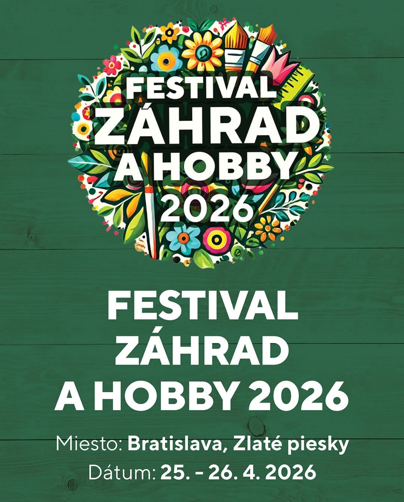 Nezabudnite – už tento víkend štartuje Festival záhrad a hobby 2026.
A ZELSEED tam nebude chýbať – opäť s vlastným stánkom.
📍 Bratislava, Zlaté piesky
📅 25. – 26. 4. 2026
Budeme predávať priesady priamo na mieste, pripravené na výsadbu:
Papriky: Slovakia, Blava, Viki zel, Tonka, Barkol, Ivica F1
Rajčiny: Niki zel F1, Ambros F1, Jerguš F1
Uhorky skleníkové: Dešná F1, Marulka F1
Okrem priesad prinesieme aj ďalšie prekvapenia, ktoré na e-shope nenájdete.
👉 Pozrite si náš e-shop vopred a na stánku vám pomôžeme vybrať to najlepšie pre vašu záhradu. www.zelseed.sk