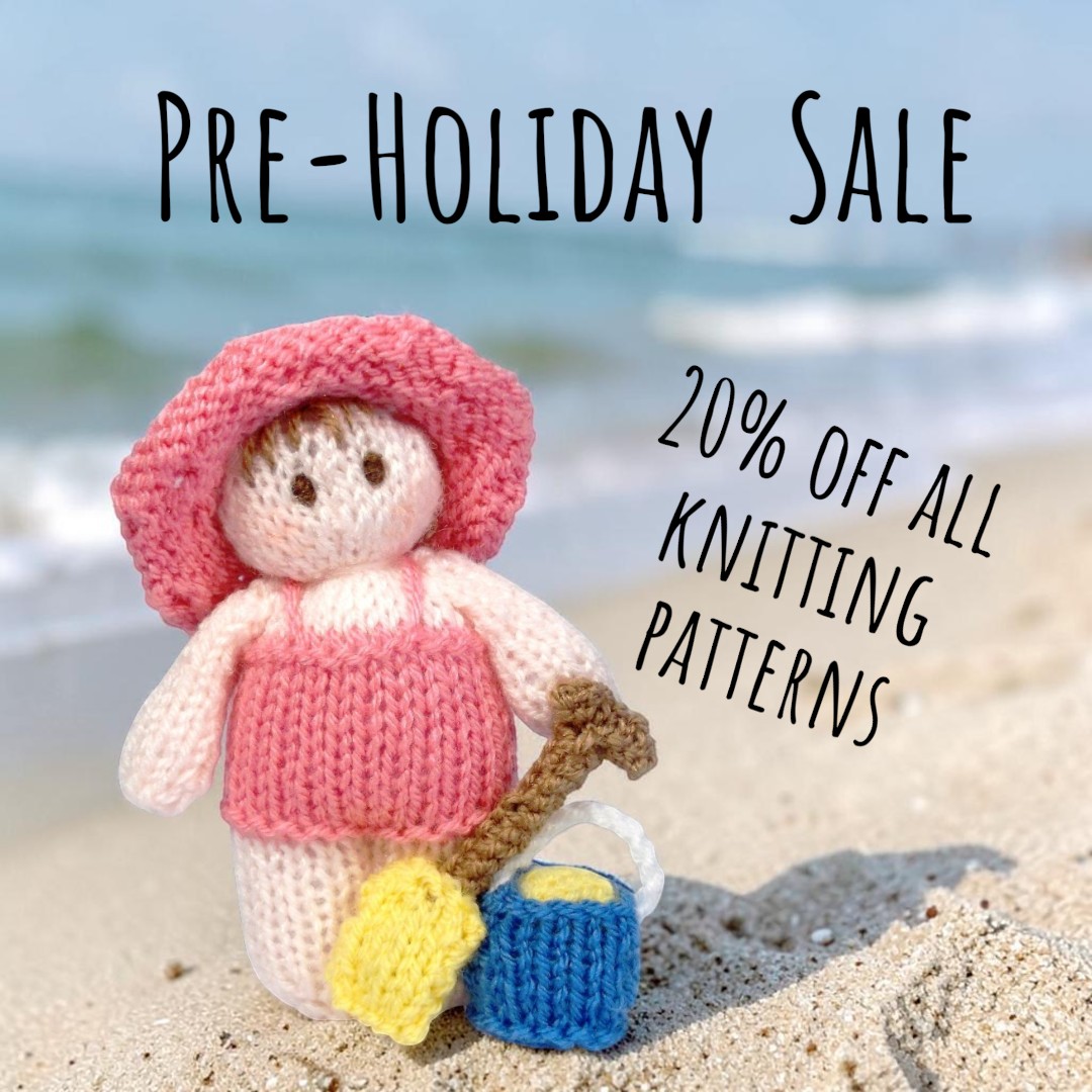 Just a little reminder—I'm having a pre-holiday sale since I won't be around to post out printed patterns for a little while. Not to worry though, instant downloads are included in the sale, so you can still grab your favourites right away!
I've also included my Ravelry store in the sale, knowing how many of you are long-time Ravelry fans. I'll be thinking of you all as I knit on the beach—happy making!
Ravelry- https://www.ravelry.com/designers/claire-fairall-designs
Etsy (inc printed patterns) https://clairefairalldesigns.etsy.com