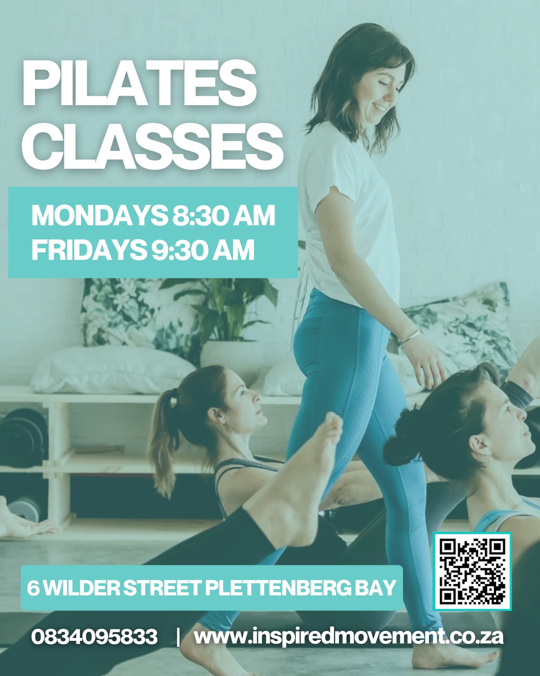 New Pilates Classes in Plettenberg Bay!
I am excited to announce I will now be hosting Pilates classes in Plettenberg Bay. The classes are designed for mixed abilities with an emphasis on strength building, developing body awareness, and improving posture.
Classes will begin Monday, 4 May.
To book, please contact me on:
0834095833 or book online at www.inspiredmovement.co.za
#InspiredMovement #PilatesPlettenbergBay #PlettPilates #PilatesStudio #PilatesClasses