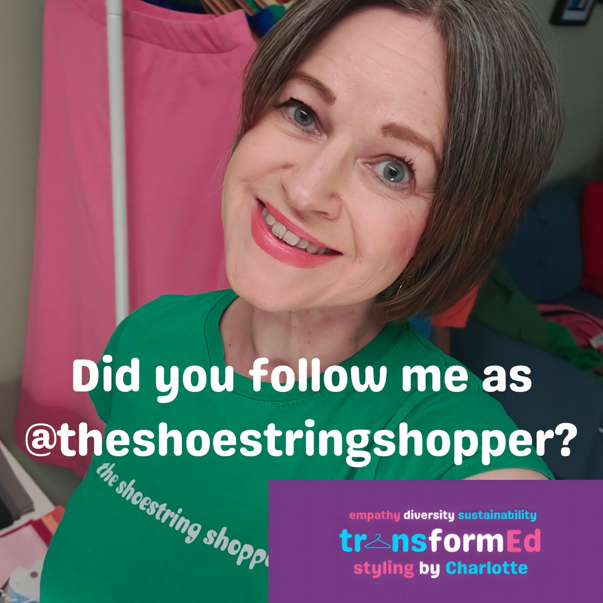 Have you followed me since the days I was @theshoestringshopper? It was a fun handle when it was just a personal account and reflected that I don't chase labels and designer names. It was fitting too for someone who buys a lot of preloved and of course you'll have seen me changing my shoelaces to match my outfits!
After launching my personal styling and colour analysis business, my Instagram grew up and took on the brand name with a logo that puts my values of empathy, diversity and sustainability at the forefront and a name which reflects:
- me as an educator (the Ed)
- personal styling & colour as transformational
- my support through the business for trans rights
The Shoestring Shopper will always have a place in my heart and I'm grateful for the friendships it's brought.
#colouranalysishull #sustainablefashion #MyBusinessJourney #transally
