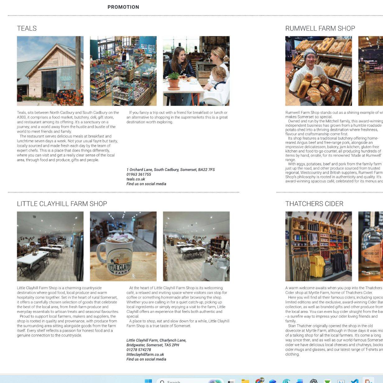 Did you see us in the Somerset life magazine, we are in the Farm Shop Focus section? @somersetlifemagazine