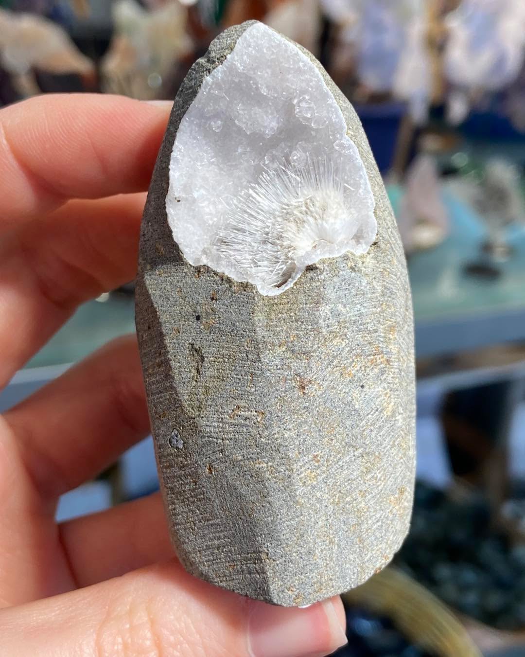 Have you ever seen a fuzzy crystal? ✨🌟🌙
This is Natrolite, a member of the Zeolite family known for its fine, needle-like crystal sprays. It is a highly sought after crystal in the holistic community due to its association with spiritual growth and high energy. This is our last piece so don’t hesitate if you are interested
For more information or to purchase give us a message or comment down below
.
.
.
#crystalshopuk #natrolite #rarecrystals #raregemstone #crystalmagic