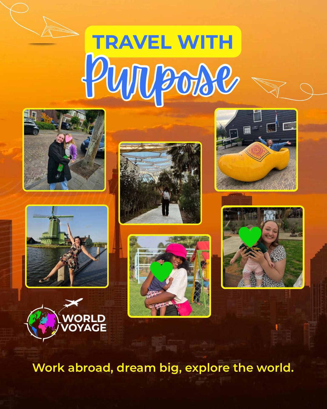 Travel with purpose 🌍✈️
👀There’s a whole world waiting for you, and it’s about so much more than just ticking destinations off a list. It’s about stepping into new cultures, building real connections, and discovering who you are outside of your comfort zone.
👉With World Voyage, you’re not just travelling, you’re gaining meaningful experience through opportunities like au pair programs, cultural exchange, and working abroad. Whether you’re caring for children in a new country, exploring everyday life as a local, or growing through new challenges, every moment adds to your story.
You’ll come back with more than photos. You’ll come back with confidence, independence, and a deeper understanding of the world around you.
Work abroad. Dream big. Explore the world ✈️🌍
#WorldVoyage #TravelWithPurpose #WorkAbroad #AuPairLife #CulturalExchange