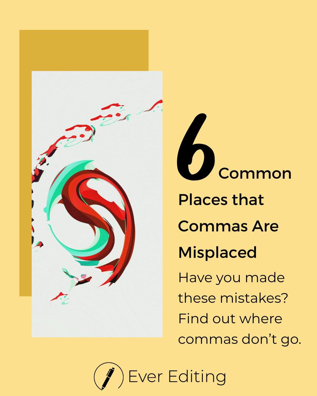 So maybe you didn’t see our new punctuation tip yet. Here’s a sneak peak. Do any of these places that commas don’t go seem wrong to you? If so, you may want to check out the detailed description in our blog post “7 Common Places that Commas Are Misplaced.” Maybe you’ll learn something new like we did while writing it!
www.everediting.com/tips/post/7-common-places-that-commas-are-misplaced
#PunctuationTip #Comma #BookEditor #Proofreader #WritersOfInstagram