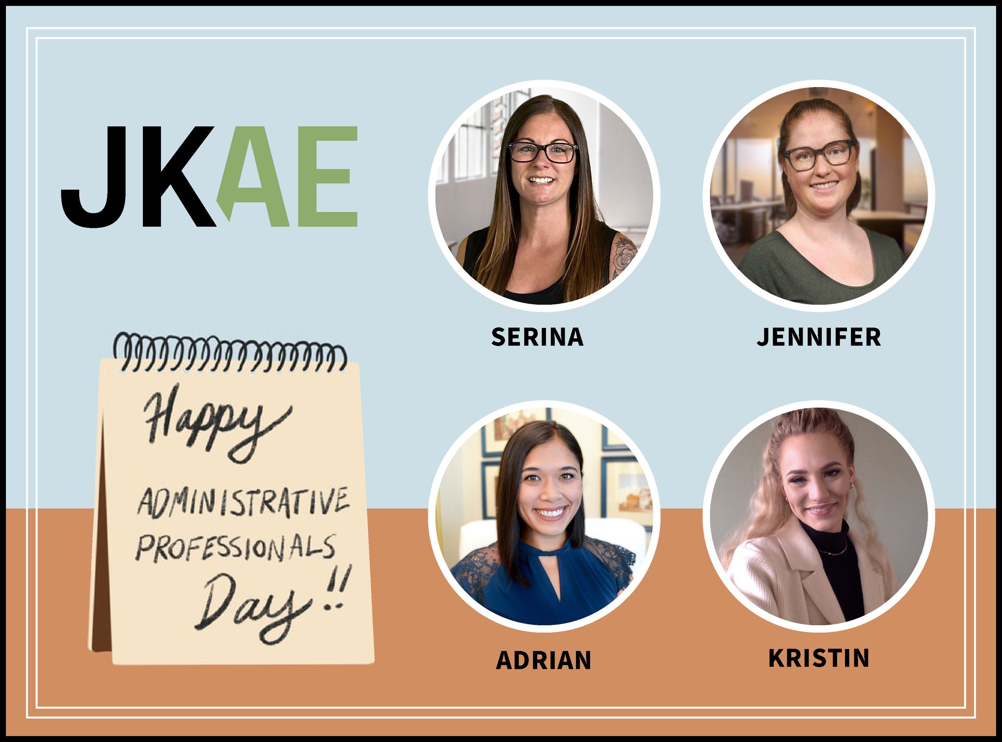 Happy Administrative Professionals Day to the rockstars behind it all! Thank you for your support, dedication, and all the ways you keep us moving forward every single day. We appreciate you!
#JKAEDesign #AdminDay #ThankYou