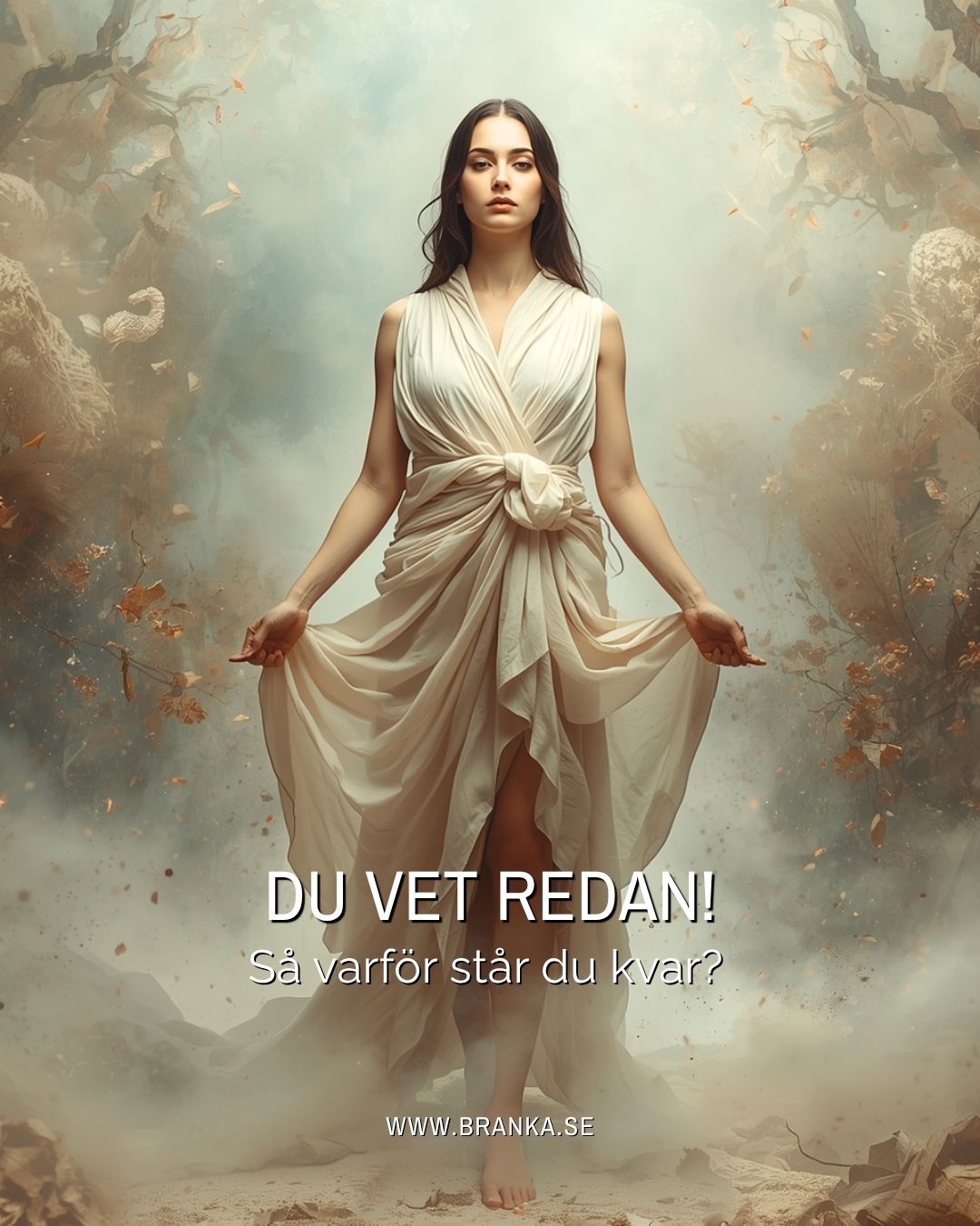 Du vet redan.
Eller så är du precis där att du börjar ana det.
Inte att du saknar svar, utan att du fortfarande står kvar trots att något inom dig redan har blivit tydligt.
Det som en gång fungerade gör inte det längre.
Och du känner det. Inte hela tiden kanske, men tillräckligt ofta för att du inte ska kunna ignorera det. Ändå gör du det.
Du säger att du behöver mer tid.
Mer klarhet.
Att du vill vara helt säker.
Men det handlar inte om att du inte vet.
Det handlar om att du inte riktigt vill ta in vad det innebär.
Men sanningen är att det redan är tydligt inom dig.
Och någonstans vet du också att det kräver något av dig.
Ett beslut.
Ett steg.
En förändring.
Det är där det tar stopp för många.
För det är bekvämare att fortsätta tänka än att börja agera.
Men inget förändras där.
Verklig förändring sker först när du slutar stå kvar i det du vet är färdigt.
När du slutar vänta på att det ska kännas rätt och istället börjar leva det du redan vet är sant.
Branka
www.branka.se