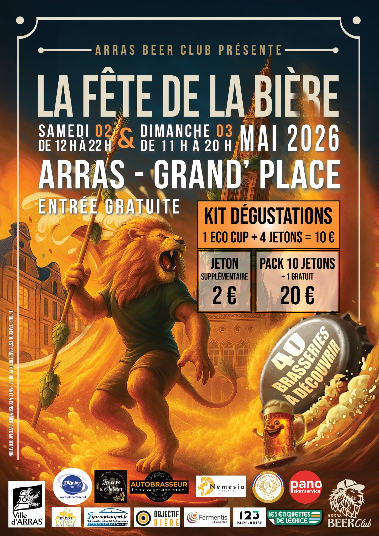 🌊Fêtes de la bière 🌊
Début Mai la Brasserie enchaine sur 2 festivals de bières 🍺🍺
Le 2 et 3 Mai retrouvez nous sur la grand place d'Arras pour la fête de la bière organisée par l' @arrasbeerclub !
Puis le Samedi 9 Mai sur la place de Berck Ville pour la fête de la bière organisée par le Groupement commerçants BERCK VILLE !
#craftbeer #beer #brasseriegrandesmarees #craftbeerfestival #CraftBeer #bierfest