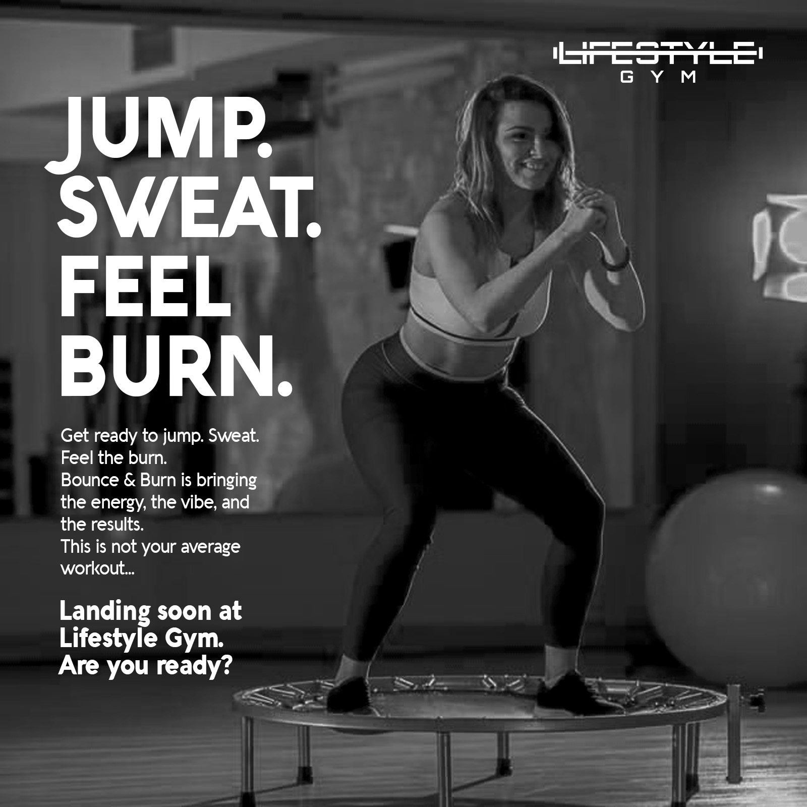 Get ready to JUMP. SWEAT. FEEL THE BURN. 🔥
Something exciting is on the way… Bounce & Burn is bringing the energy, the vibe, and the results you’ve been waiting for. This is not your average workout—this is where fun meets fitness.
Are you ready to take it to the next level?
Coming soon to Lifestyle Gym. 👀
#LifestyleGym #ComingSoon #BounceAndBurn #FitnessMotivation #WorkoutVibes #FeelTheBurn #StayActive #FitnessJourney #GymLife #ZambiaFitness