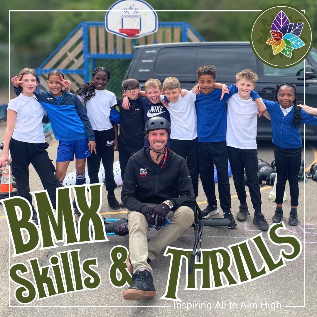 ๐ Last week Mike Mullens, former BMX World Champion, returned to Paston for the third year to work with our Y5 children.
๐ฒ A full day of BMX workshops developing new skills and tricks finishing in a thrilling performance on the playground by our Y5โs showcasing what they had learnt.
The progress the children made throughout the day was outstanding. ๐ซ
We canโt wait to welcome Mike back next year for another exciting day.
.
.
.
#BMXskills #mikemullens #learningbeyondtheclassroom #pastonproud