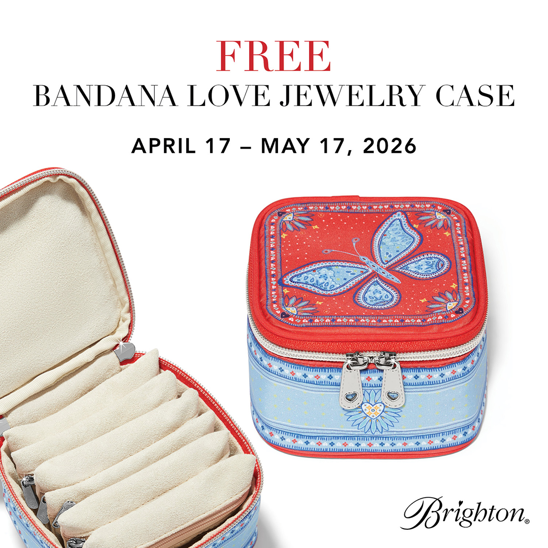 🚨NEW PROMO ALERT🚨The latest Brighton freebie has landed in the shop! Get a FREE Bandana Love Jewelry Case when you spend $150 in-store. AND, because we are a Brighton boutique you only have to get one piece of Brighton to qualify and then add whatever else you want from the shop to get to the $150 total. Come see us!!
.
.
.
#historicdowntownmckinney #shopsmall #visitmckinney #downtownmckinney #supportsmallbusiness #mckinneysquare #supportlocal #localbusiness #giftshop #wineboutique