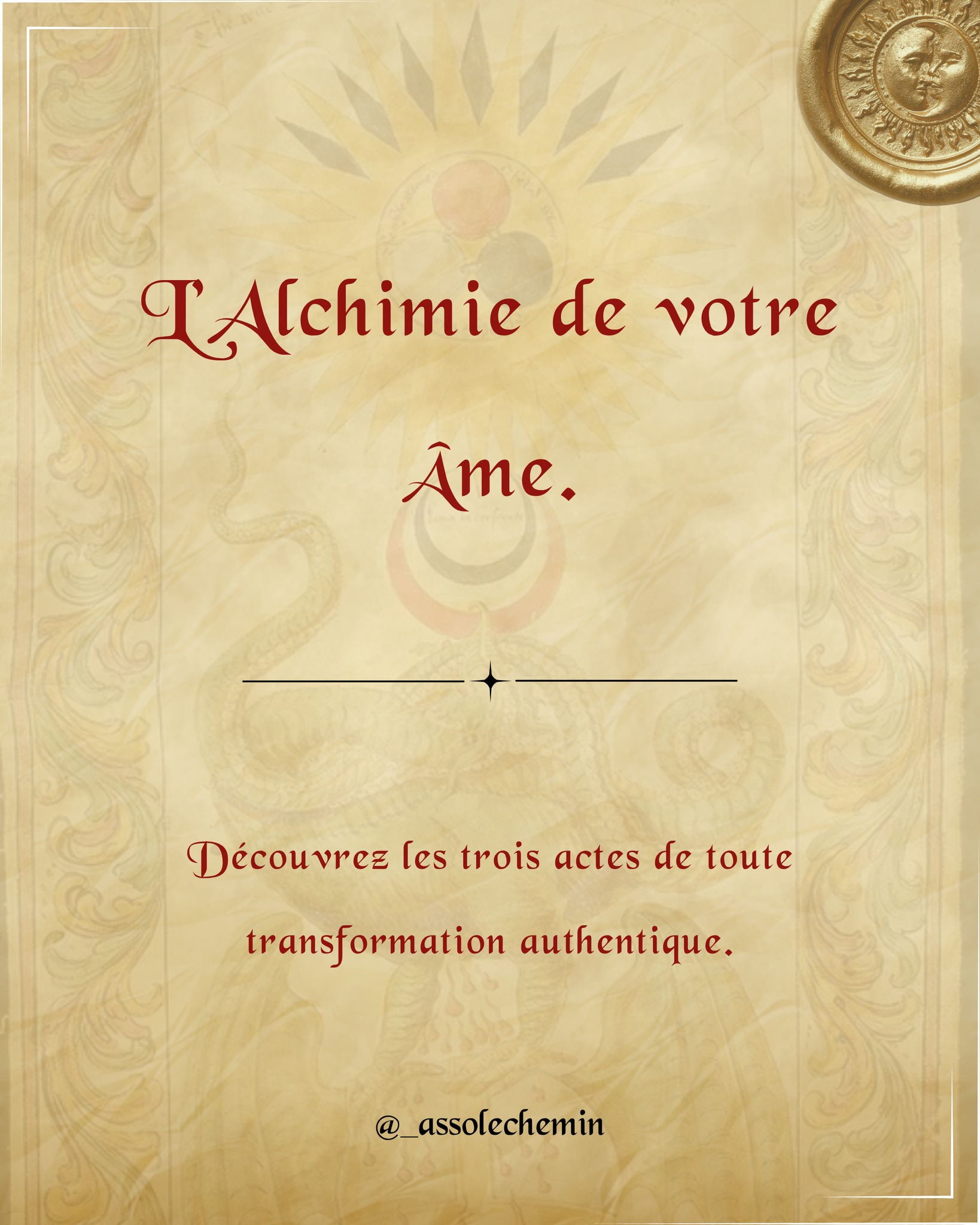 🔸Les Phases de l'Âme ◼️
La transformation authentique n'est pas linéaire mais organique. Elle demande d'aligner l'intuition et les symboles à travers trois phases sacrées de votre psyché.
➡️ Prêt pour la transmutation ? Rejoignez notre Parcours Initiatique pour devenir acteur de votre vie, le lien en bio.
#Nigredo #Albedo #Rubedo #Alchimie #Jung #Transformation #Conscience #Eveil #Sagesse #GrandOeuvre