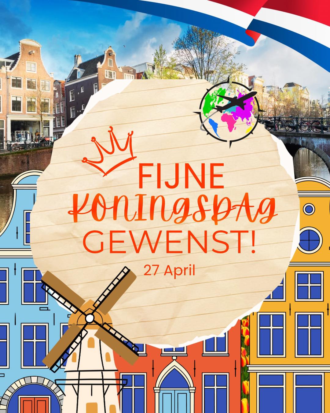🇳🇱 Fijne Koningsdag! 🇳🇱
🧡Today we paint the town orange in celebration of King’s Day. 👑
From all of us at World Voyage,
We want to wish you a Happy King’s Day.
This tradition began in the 19th century as a celebration of the Dutch monarchy’s birthday and has grown into one of the Netherlands’ most cherished national holidays. Today it is marked by vibrant street markets, music, and a nationwide sense of celebration in honour of King Willem-Alexander.
Culture adds something truly special to the world we share. Today we celebrate yours!🧡🇳🇱✨
#KingsDay #Koningsdag #Netherlands #DutchCulture #WorldVoyage