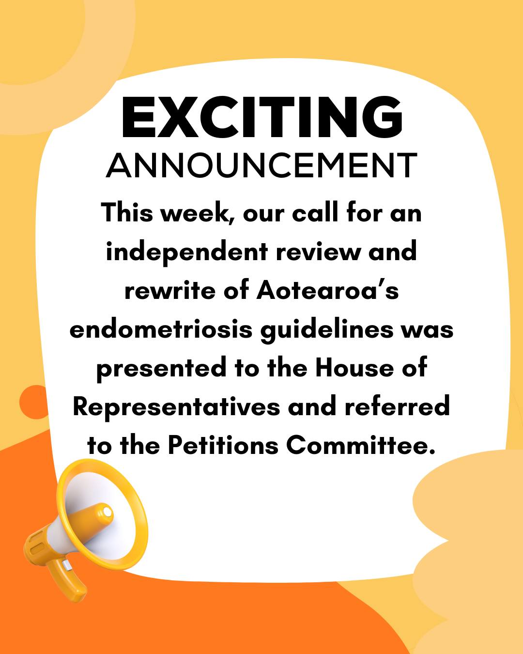 Our petition has officially been presented to Parliament.
This week, our call for an independent review and rewrite of Aotearoaâs endometriosis guidelines was presented to the House of Representatives by @kahucarter and referred to the Petitions Committee.
This is a big step.
It means the voices of over 5,900 people across Aotearoa are now part of a formal process for change.
We have also been invited to submit a written submission to support the petition. This outlines what needs to change, why it matters, and what a better system could look like.
Because right now, too many people are still:
Waiting years for a diagnosis
Being dismissed or not believed
Facing limited treatment options
Falling through gaps in the system
Endometriosis is not a one-size-fits-all condition
And care should not depend on where you live or what you can afford
This is about building a system that is consistent, accountable, and grounded in lived experience
We will keep you updated as this progresses
He wÄ tÄnei
#endometriosis #endowarriors #aotearoa #healthcare #endo