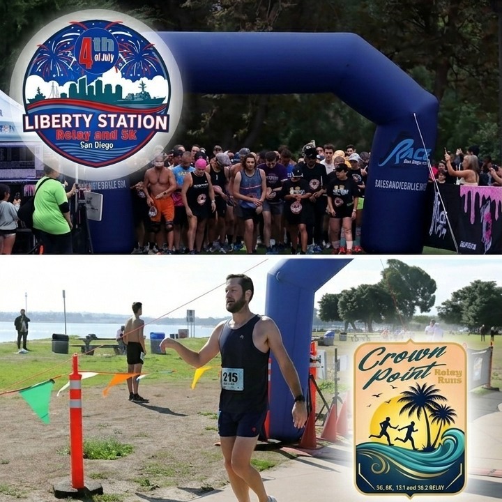Get ready for an epic year of racing with Race San Diego in 2026. Whether you're in it for the fun, the views, or the donuts, we have the perfect event for you. Check out our official 2026 Race Calendar and start training!
🗓️ 2026 Race Schedule:
Liberty Station Relay and 5K | San Diego, CA
📅 July 4, 2026
San Diego Donut Dash | Escondido, CA
📅 October 3, 2026
Crown Point Relay | San Diego, CA
📅 October 25, 2026
The Kook Run | Encinitas, CA
📅 February 14, 2027
Registration is open now! Grab your running shoes and join the community. 🏅
🔗 Sign up today: www.racesandiegollc.com
#RaceSanDiego #SanDiegoRunning #TheKookRun #LibertyStationRelay #DonutDash #CrownPointRelay #RunSD #2026RaceCalendar