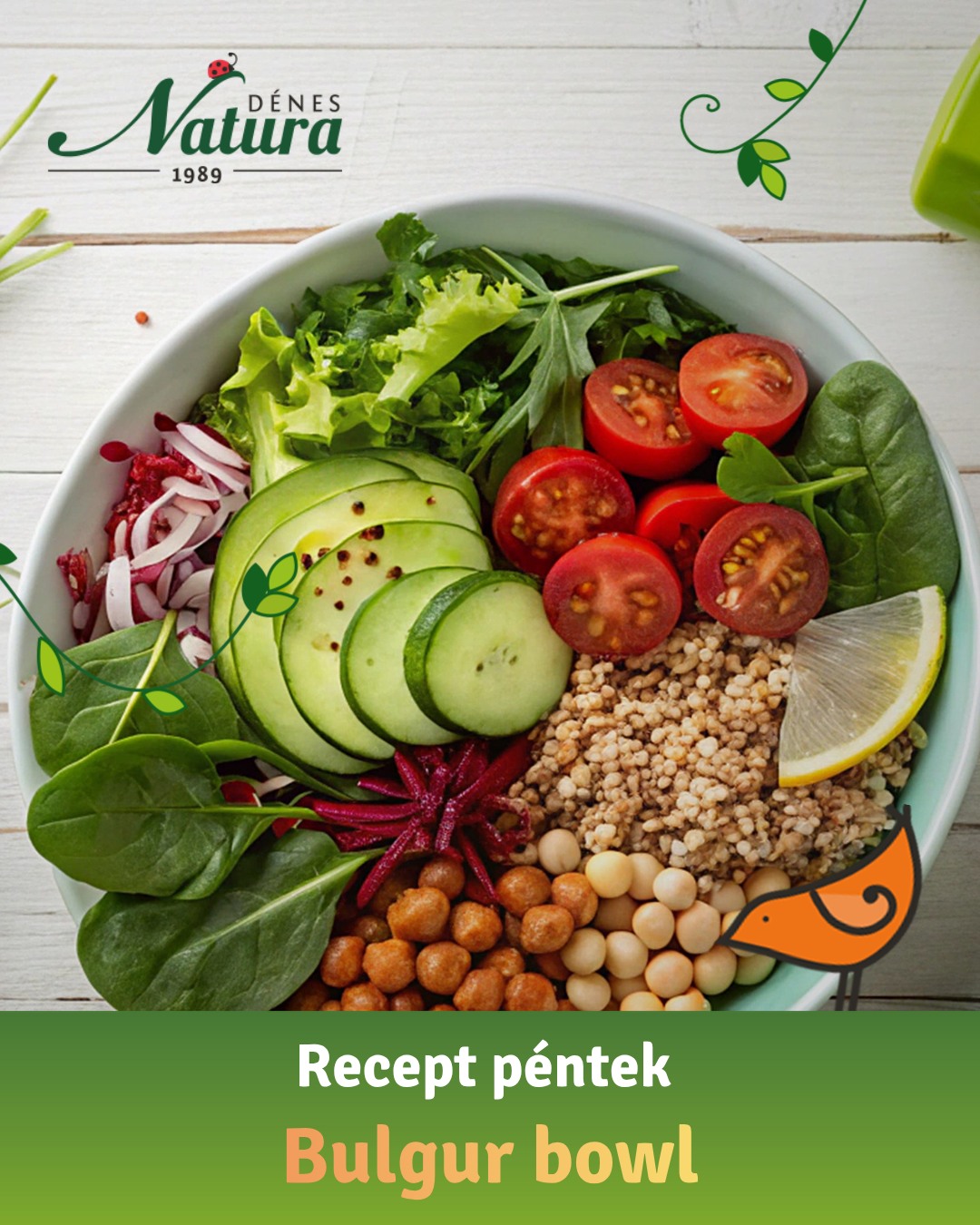 🌯 Medvehagymás bulgur bowl – gyors, olcsó és brutál finom!
Unod a sima köretet? Ez a tavaszi bowl simán viszi a prímet 😍
✨ Hozzávalók:
• 1 bögre bulgur
• 1 marék medvehagyma
• 1 paradicsom
• 1/2 uborka
• 2 evőkanál olívaolaj
• 1 evőkanál citromlé
• só, bors
• (opcionális) feta vagy pirított csicseriborsó
👩🍳 Elkészítés:
1. A bulgurt megfőzöd kétszeres vízben (kb. 10-15 perc alatt megpuhul).
2. Felaprítod a zöldségeket és a medvehagymát.
3. Összekevered az egészet olívaolajjal és citromlével.
4. Megszórod fetával vagy ropogós csicseriborsóval.
🔥 Pro tipp: wrapbe töltve is zseniális!
👉 Te inkább tálban ennéd vagy tortillába tekerve?
*a kép illusztráció
A hozzávalókat keressétek webáruházunkban:
Bulgur - https://shop.denes-natura.hu/bulgur
Csicseriborsó - https://shop.denes-natura.hu/csicseriborso
#medvehagyma #bulgur #reformreceptek #DénesNatura