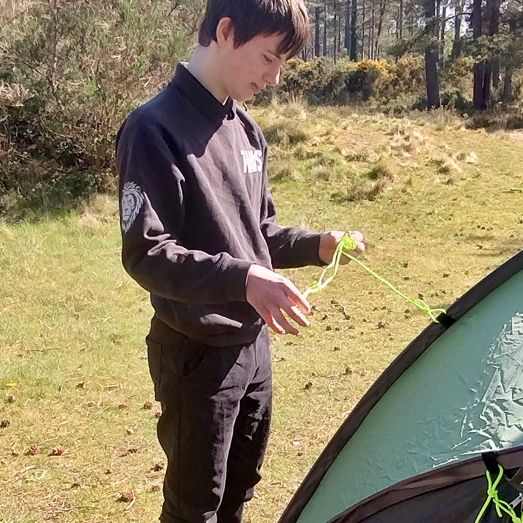 Our Duke of Edinburgh students were hard at work in the sunshine this week, perfecting the art of putting up tents in preparation for their expedition next half term. They all did really well working together, even managing to successfully pack the tents back into their tiny bags again afterwards!