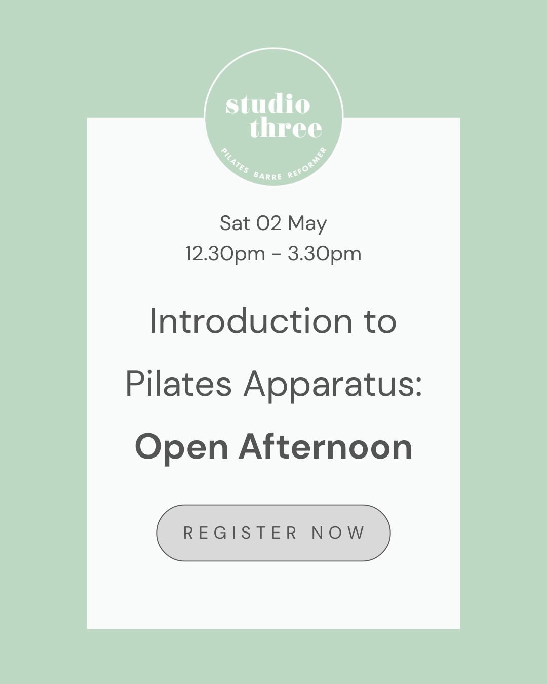 Introduction to the Apparatus โ Open Afternoon
Join us on Saturday 2nd May to celebrate International Pilates Day. We're running an Introduction to the Apparatus open afternoon from 12.30โ3.30pm for those interested in exploring the full suite of Pilates apparatus.
This is a chance to step beyond the Reformer and experience the wider Pilates method, including some of the traditional apparatus that underpin the practice. Drop in anytime during the afternoon, meet the team, and learn more about how each piece supports strength, alignment, and intelligent movement.
Itโs shaping up to be a busy one, so registration is essential - please sign up via the link in our bio or through our website so we can manage numbers on the day.
We look forward to welcoming you into the studio.