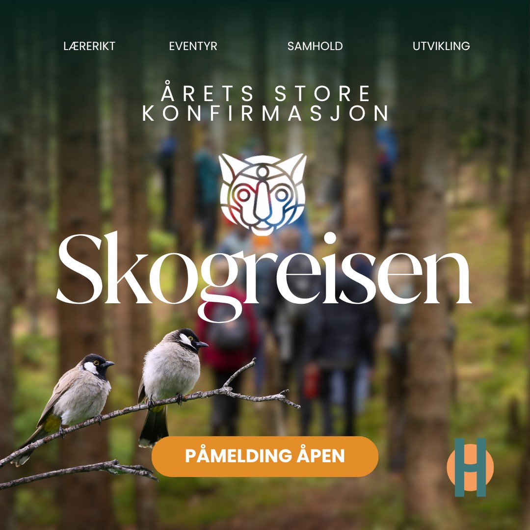 Påmeldingen til Skogreisen 2027 er nå åpen 🌿
Skogreisen gir konfirmanter en helt unik opplevelse ute i naturen. Sammen med skogvokterne legger de ut på en reise gjennom skogen, der de skal samarbeide, løse oppgaver og utforske både naturen og seg selv. Her handler det om mer enn bare å ha det gøy, det handler om å bygge selvtillit, tilhørighet og nye perspektiver.
For deg som ønsker en konfirmasjonsopplevelse utenom det vanlige.
Plassene fylles raskt, så sikre deg din plass på årets konfirmasjonsopplevelse nå.
#Skogreisen2027 #skogreisen