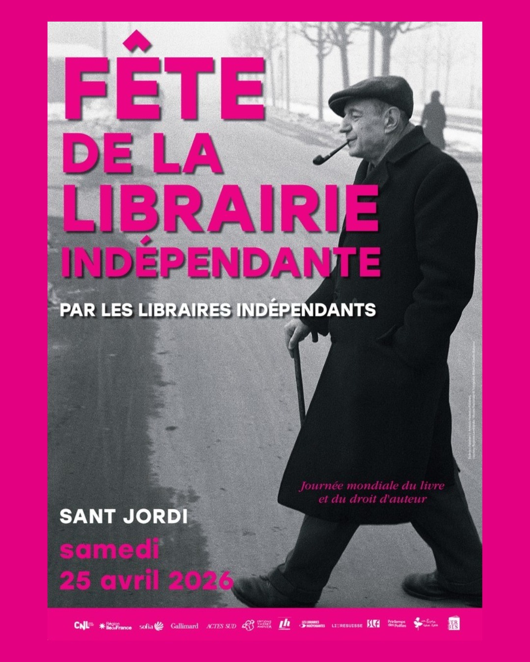 - Journée mondiale du livre et du droit d'auteur -
Le samedi 25 avril 2026, dans toute la France - mais également en Belgique, en Suisse et au Luxembourg - aura lieu la 28e édition de la Fête de la librairie indépendante durant laquelle près de 700 libraires offriront à leurs premiers visiteurs un ouvrage inédit, le livre "Umberto Saba, poète et libraire à Trieste", spécialement édité pour l'occasion, en partenariat avec les @editions_gallimard.
Organisée en France par l'association Verbes et la @librairiedesabbesses, cette grande fête de la librairie, moment d'échanges et de partage, est une déclinaison de la Saint Jordi en Catalogne, journée durant laquelle les Catalans s'offrent un livre et une rose.
#librairieindependante #labernerie #fetedelalibrairieindependante