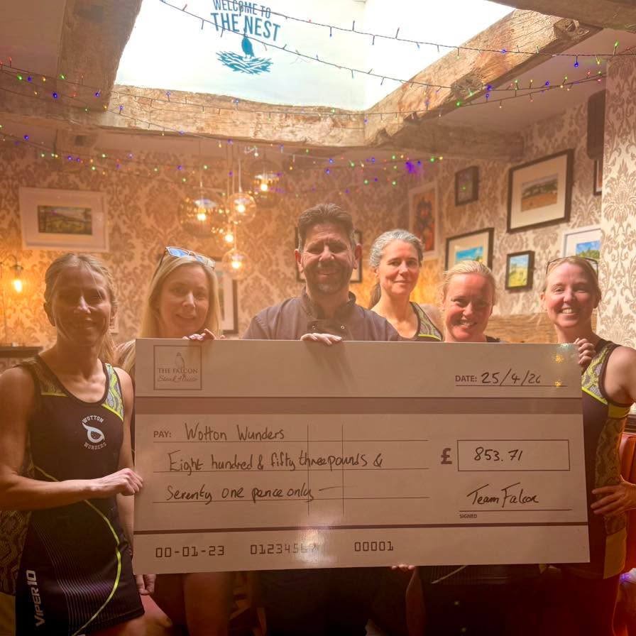 ❤️ This Month’s Chosen Charity: Wotton Wunders
Double tap the big cheque 💥💥
Every month, the staff pick a local cause close to our hearts, and this month we’re incredibly proud to support Wotton Wunders Netball Club.
Wotton Wunders is a Wotton-based ladies’ netball team playing in the Avon League, with big dreams of expanding into girls’ netball too. We at The Falcon are proud to be associated with them as they strive to achieve their goals.
Thanks to a percentage of our sales, plus generous donations from you lot — our amazing customers ❤️ — we’re delighted to have raised:
💥 £853.71 💥
If you’d like to learn more, play, or help with fundraising, drop them a message on social media.
This month, we’ll be raising money for Wotton Swimming Pool — a fantastic, volunteer-run piece of our town that relies on donations and people giving up their time.
As always, thank you for eating with us, supporting local, and helping us give something back to our local Wotton-under-Edge clubs, groups, and charities every single month.
It really does mean the world ❤️